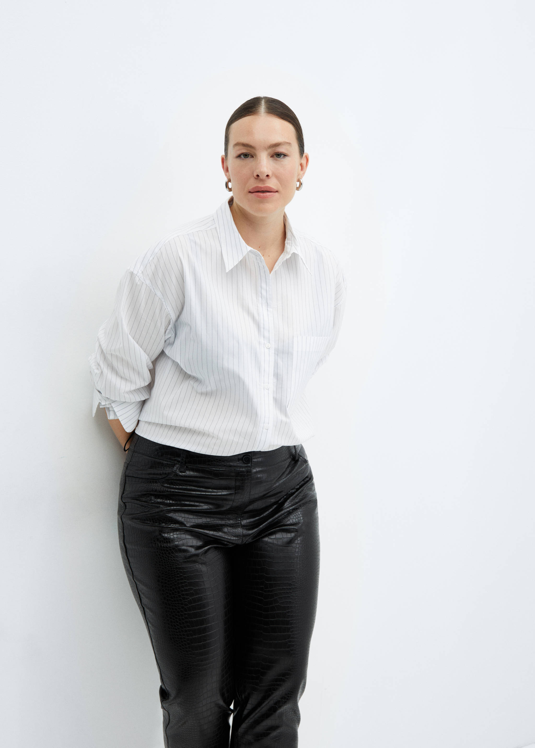 Pantalon droit effet croco - Détail de l'article 4