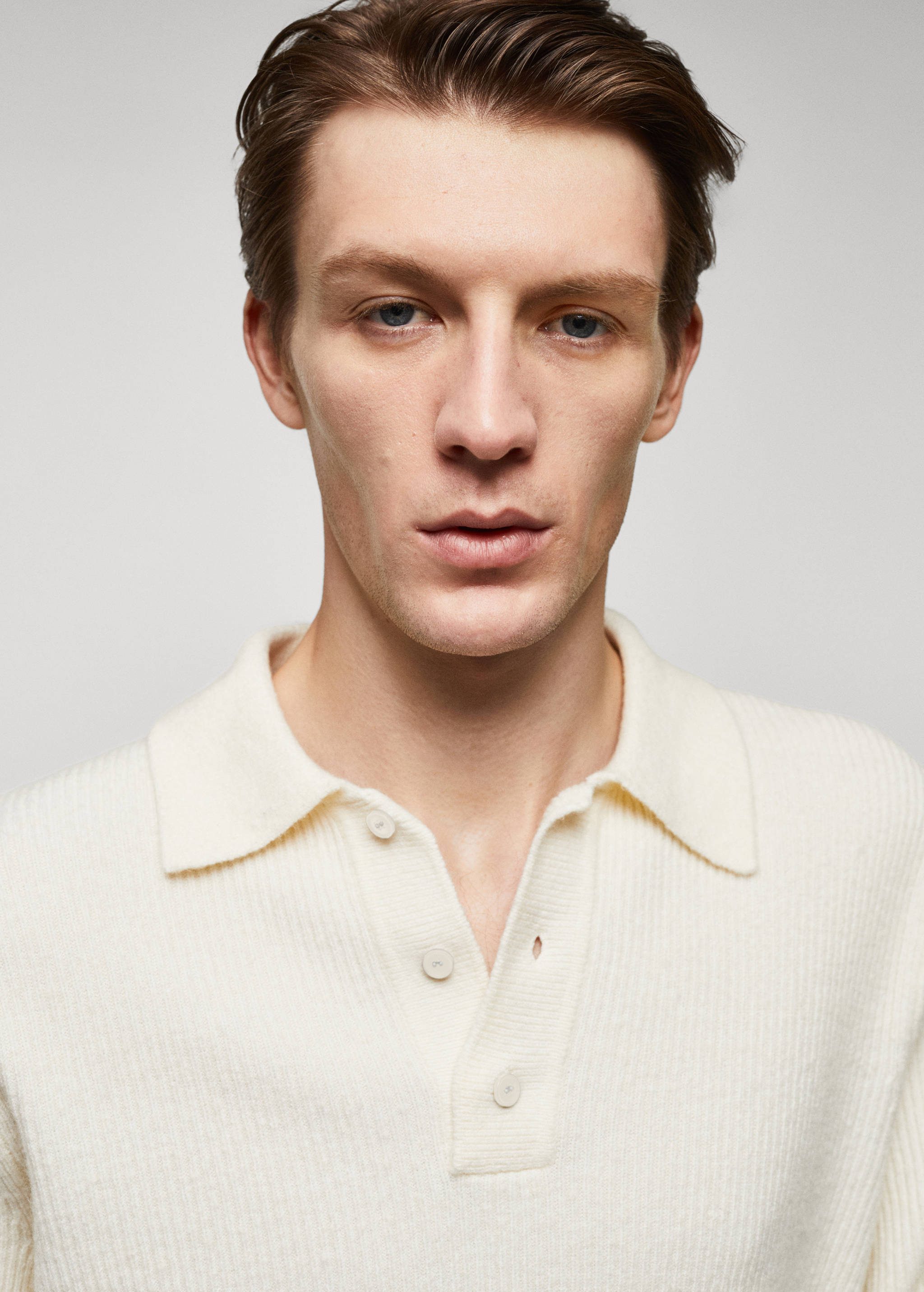 Polo maille côtelée - Détail de l'article 1