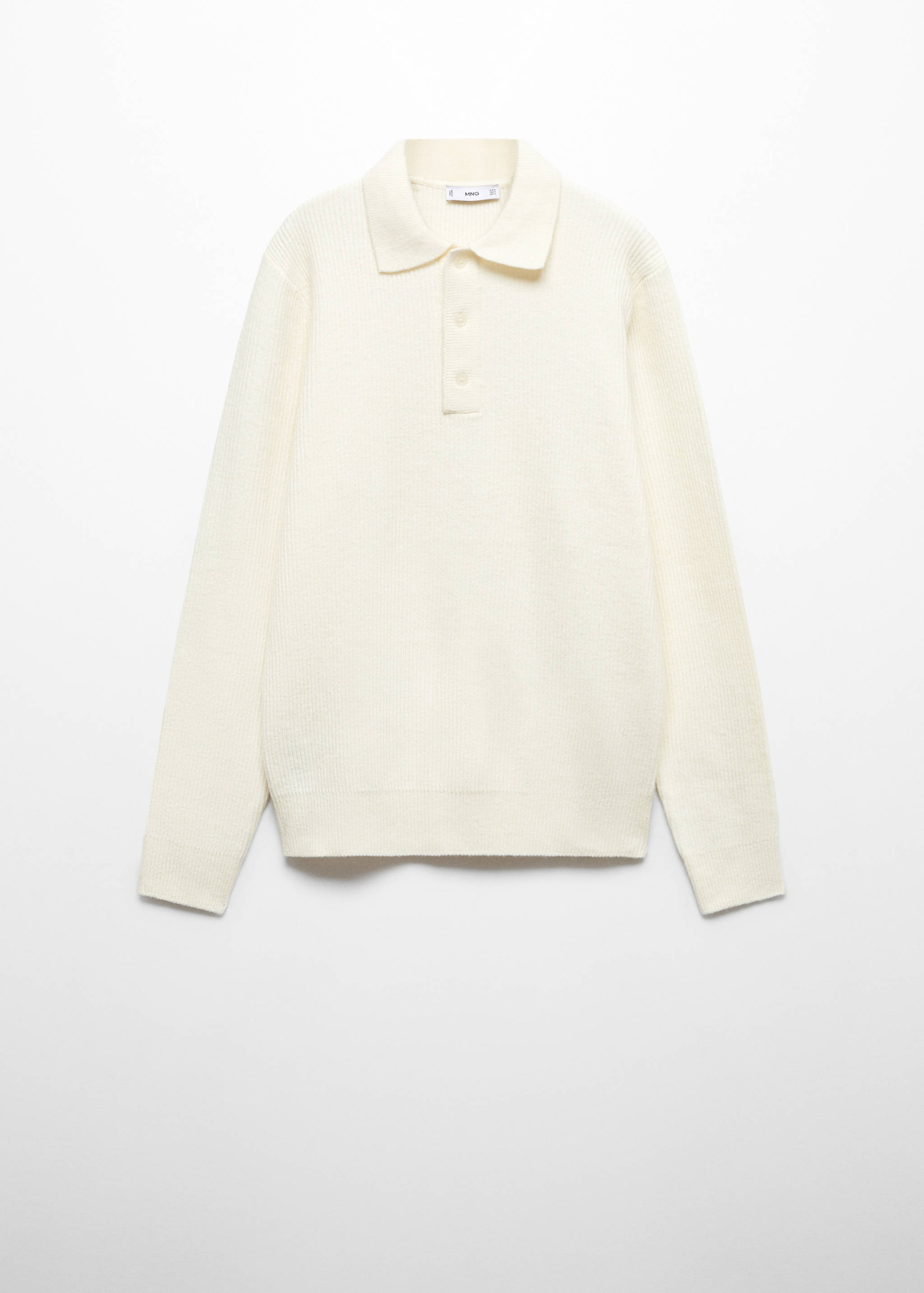 Polo maille côtelée - Article sans modèle
