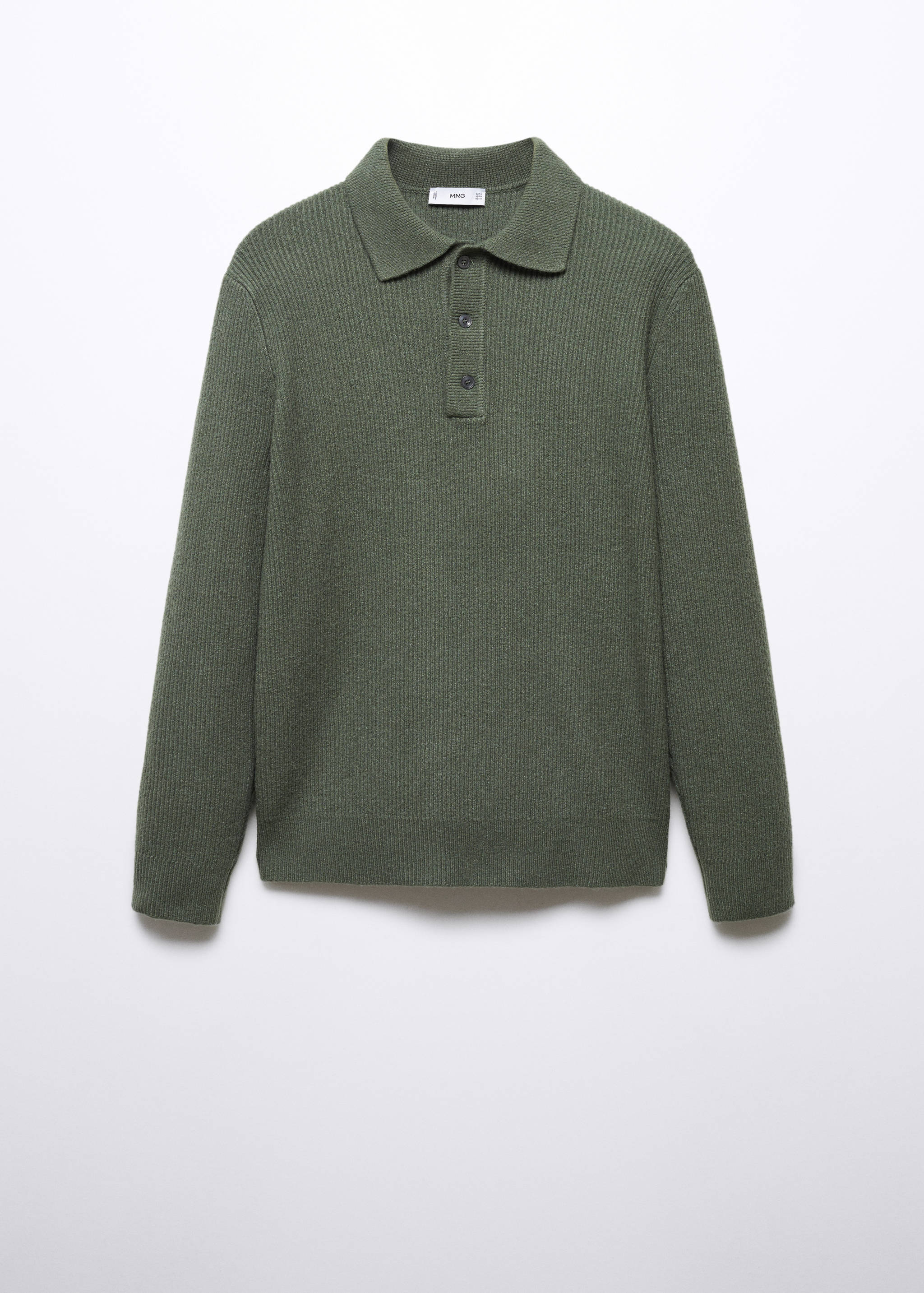 Polo maille côtelée - Article sans modèle