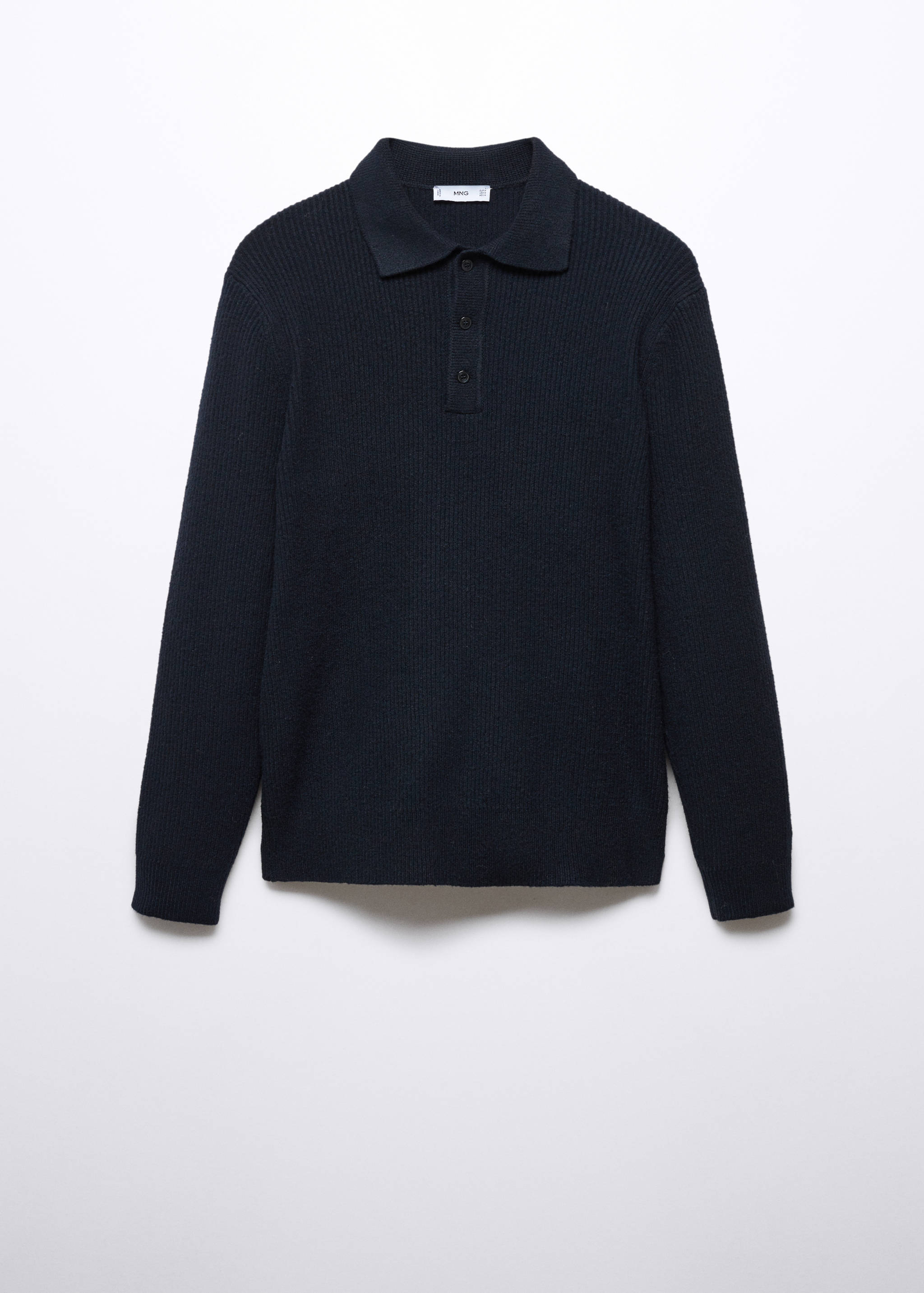 Polo maille côtelée - Article sans modèle