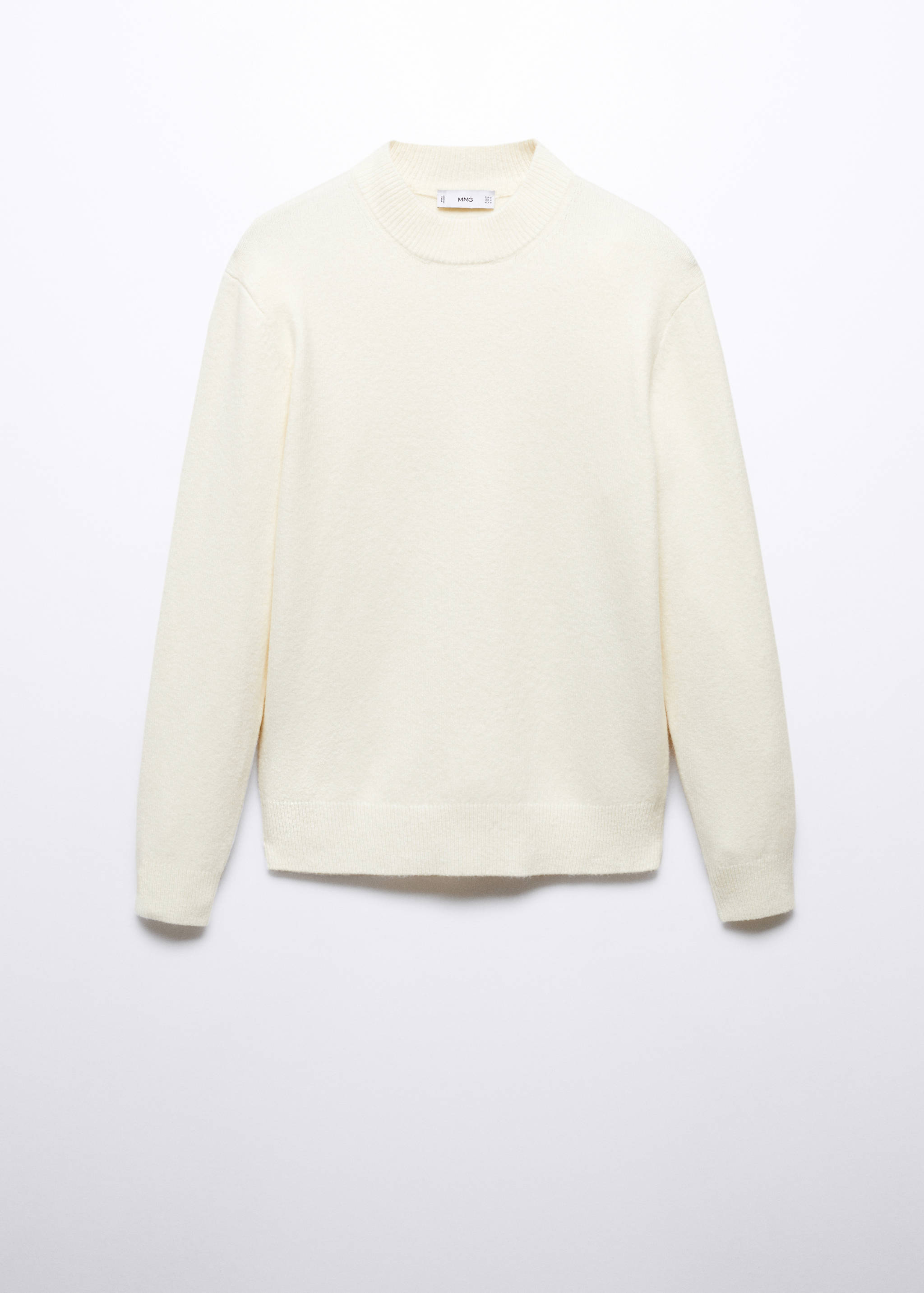 Pull col montant laine mélangée - Article sans modèle