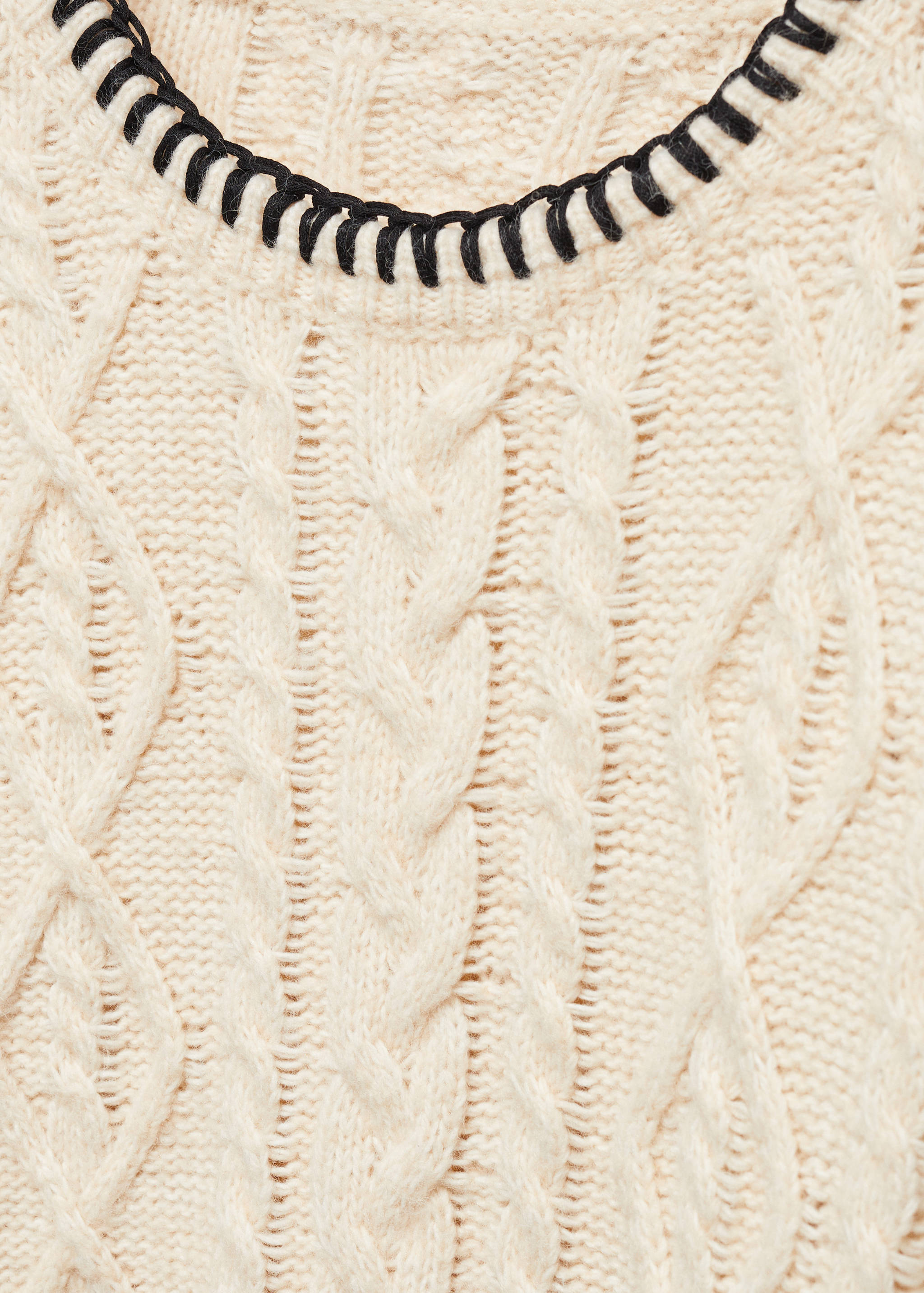 Pull-over torsades liserés contrastés - Détail de l'article 8