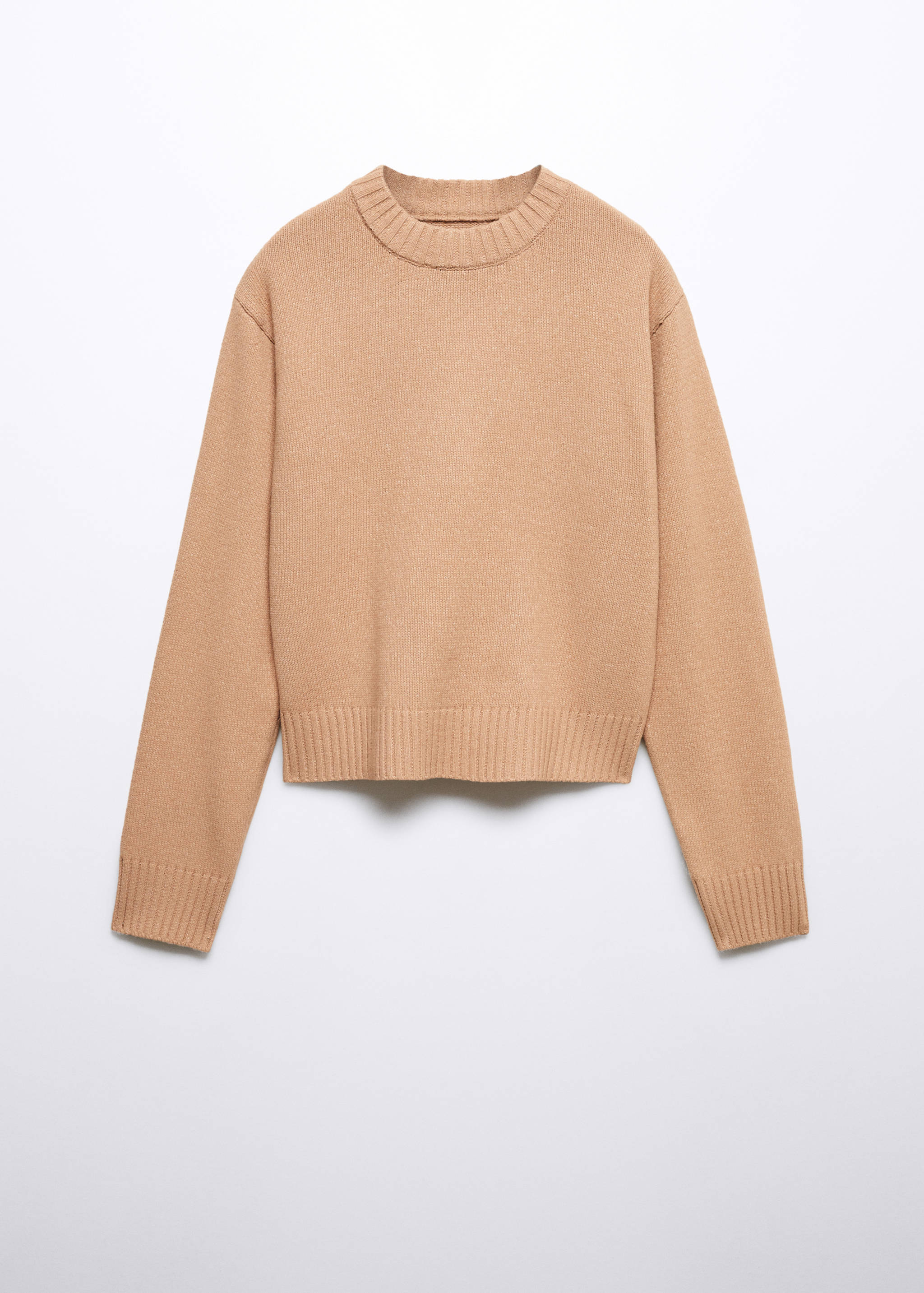 Round-neck knitted sweater - Article without model