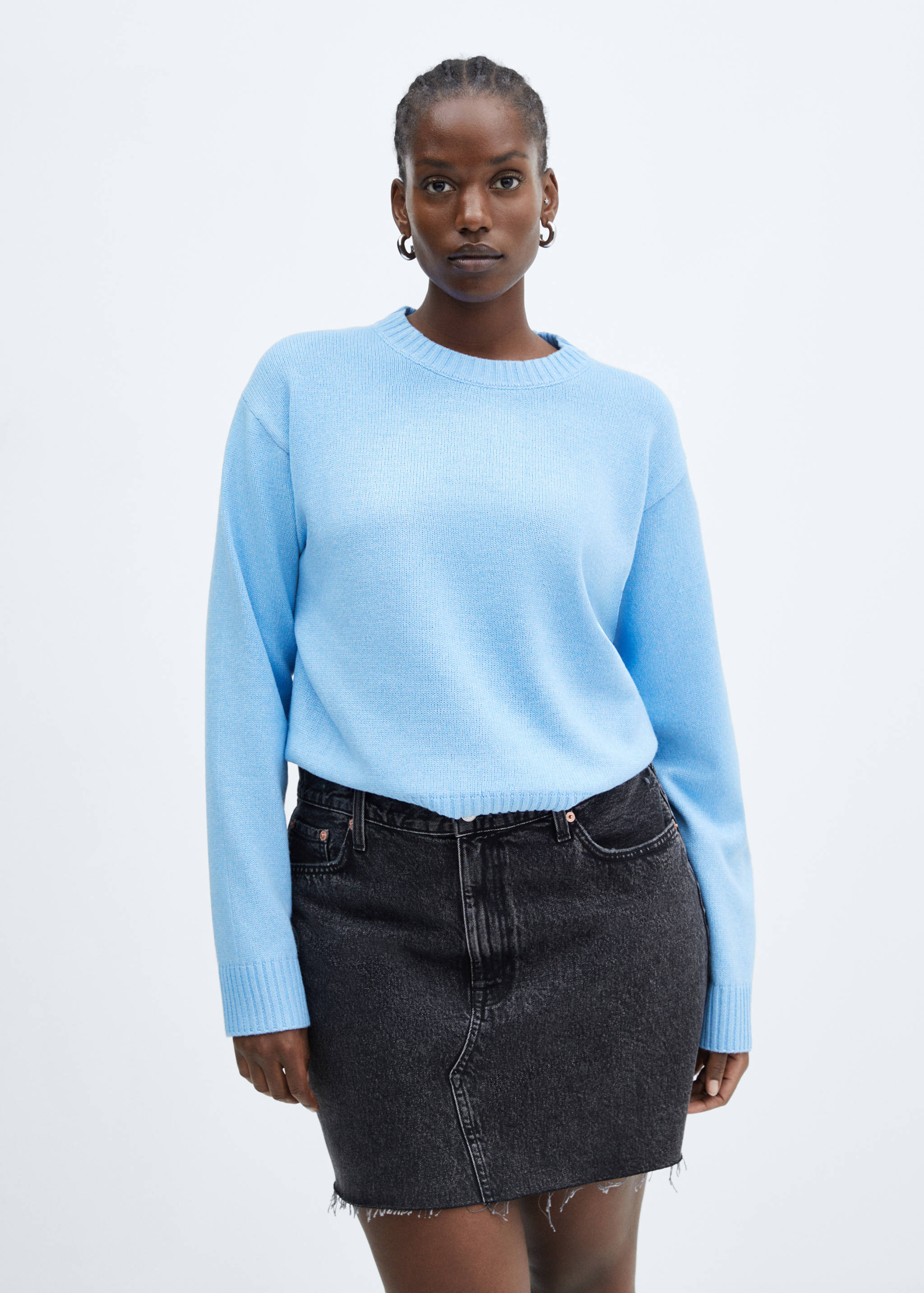 Round-neck knitted sweater - Details of the article 5