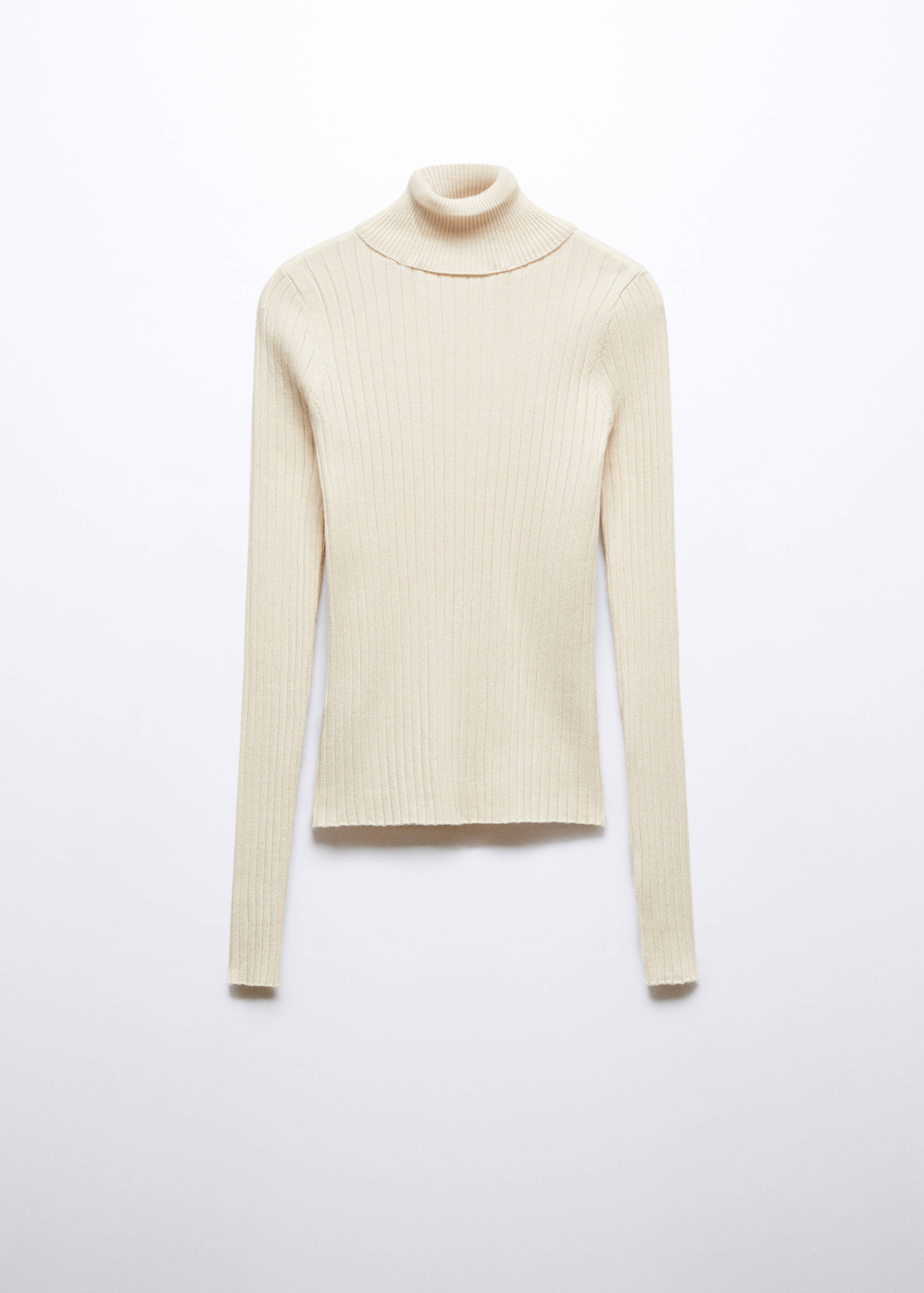 Turtleneck ribbed sweater - Article without model