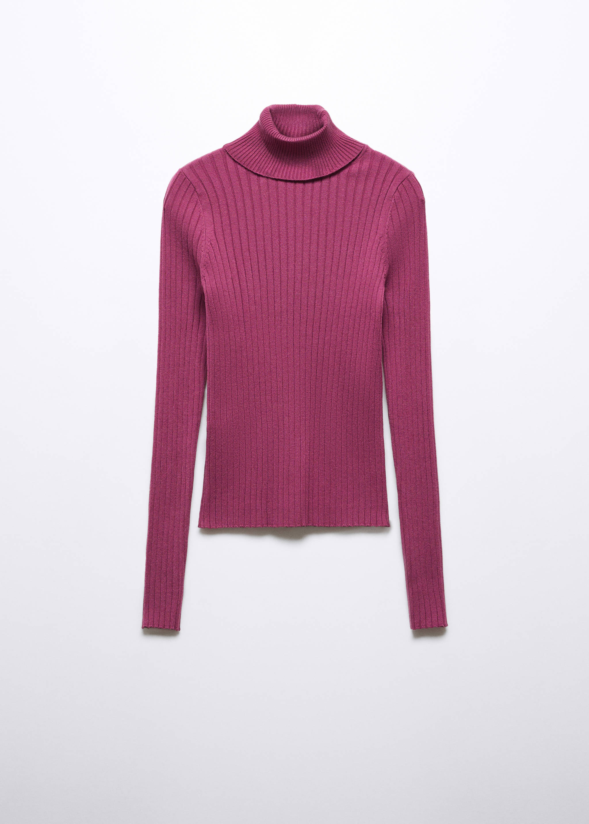 Turtleneck ribbed sweater - Article without model