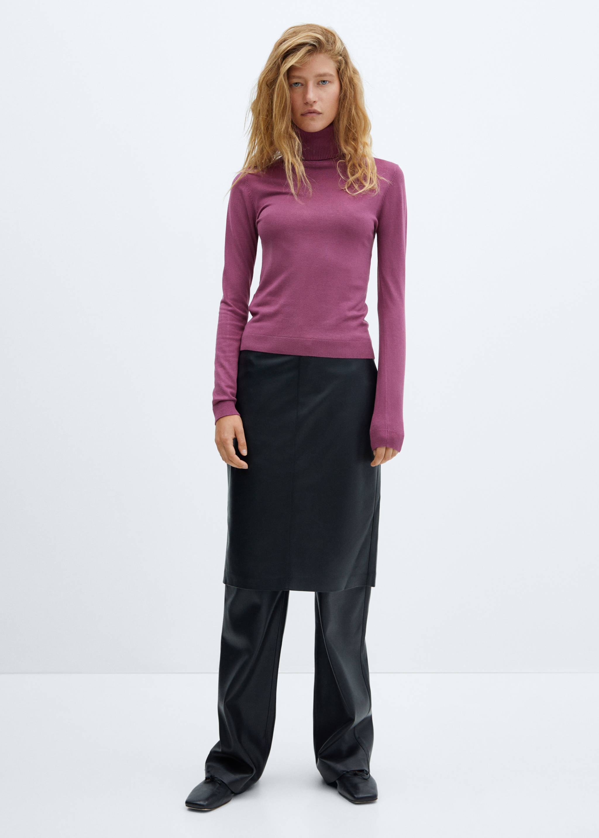 Fine-knit turtleneck sweater - General plane