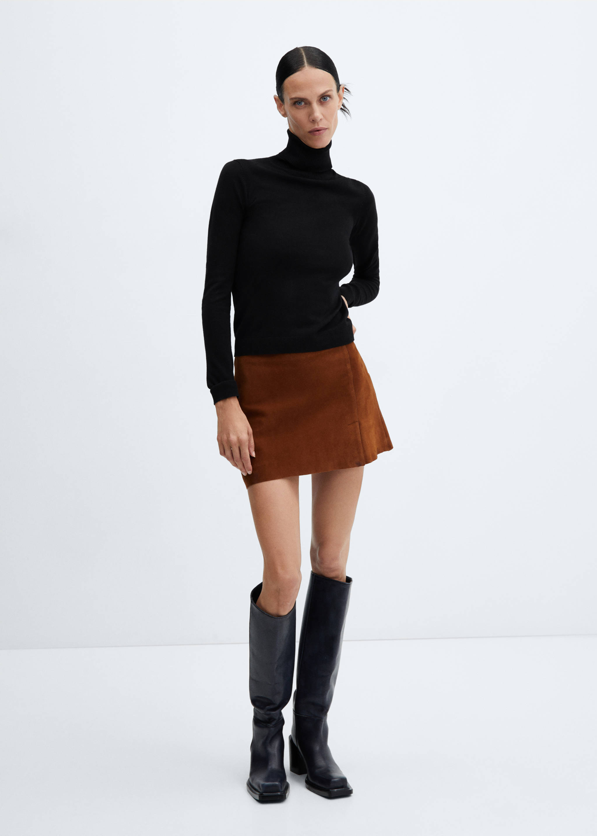 Fine-knit turtleneck sweater - General plane