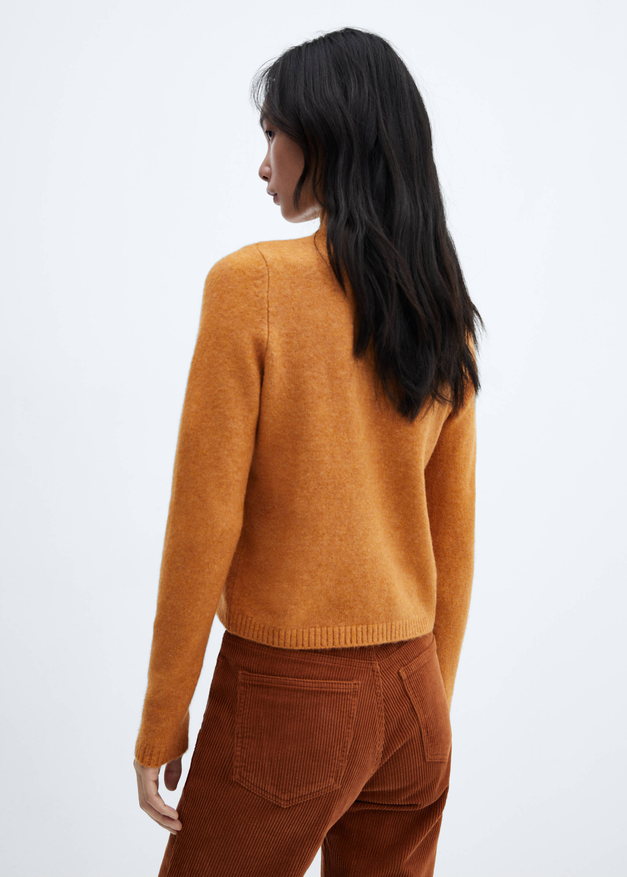 Turtleneck knit sweater - Reverse of the article