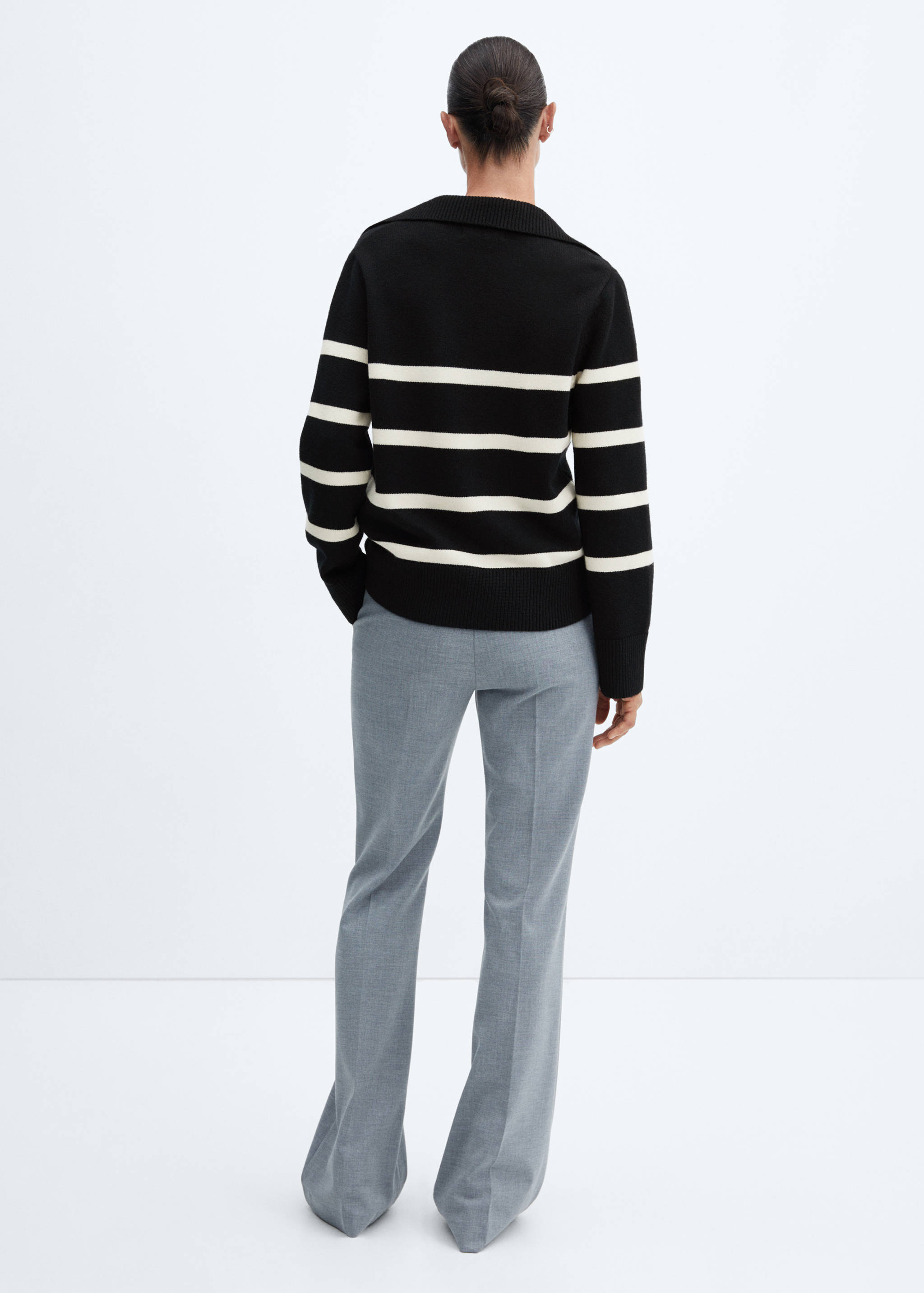 Jersey rayas cuello polo - Reverso del artículo