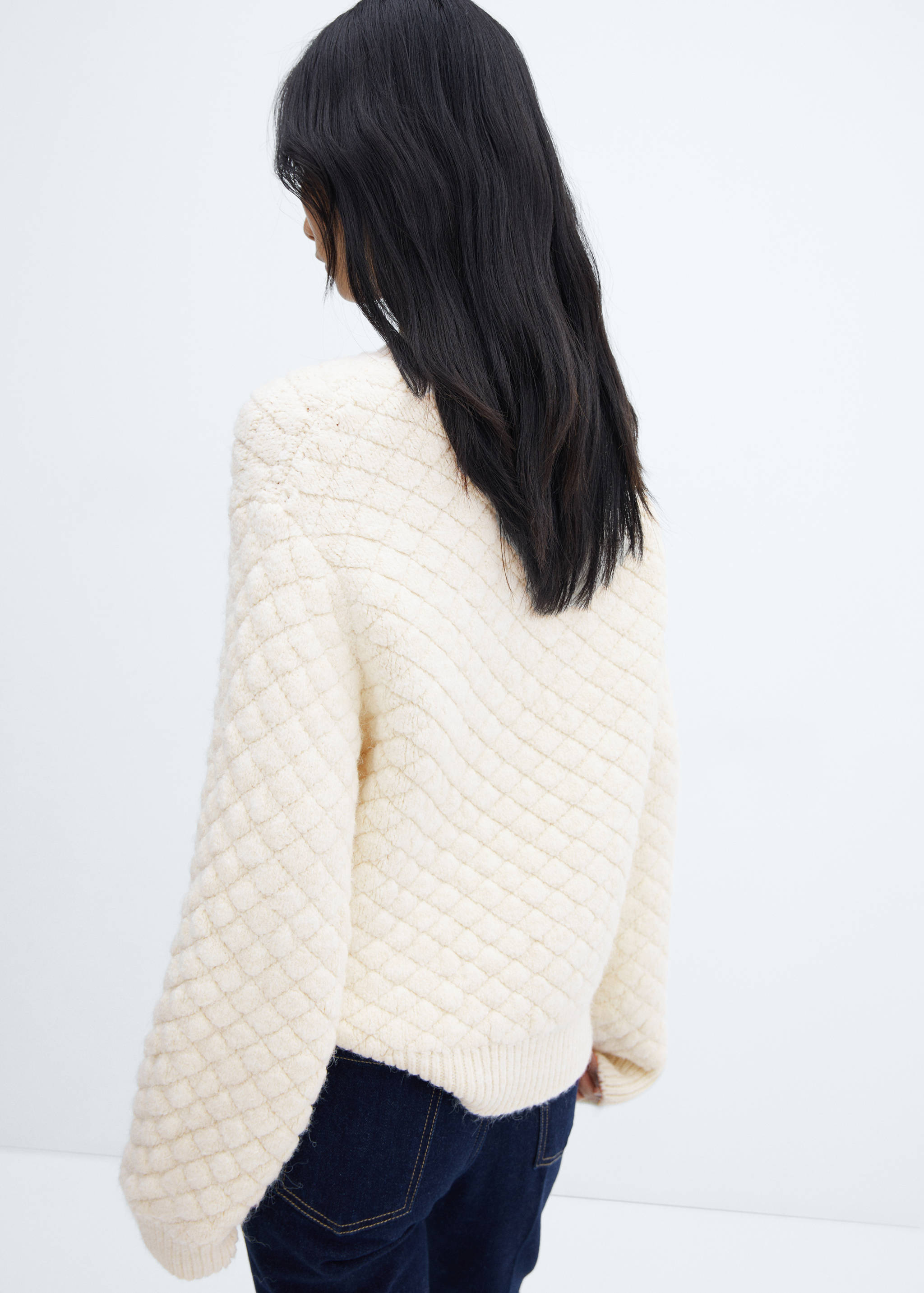 Pull-over maille oversize - Verso de l’article