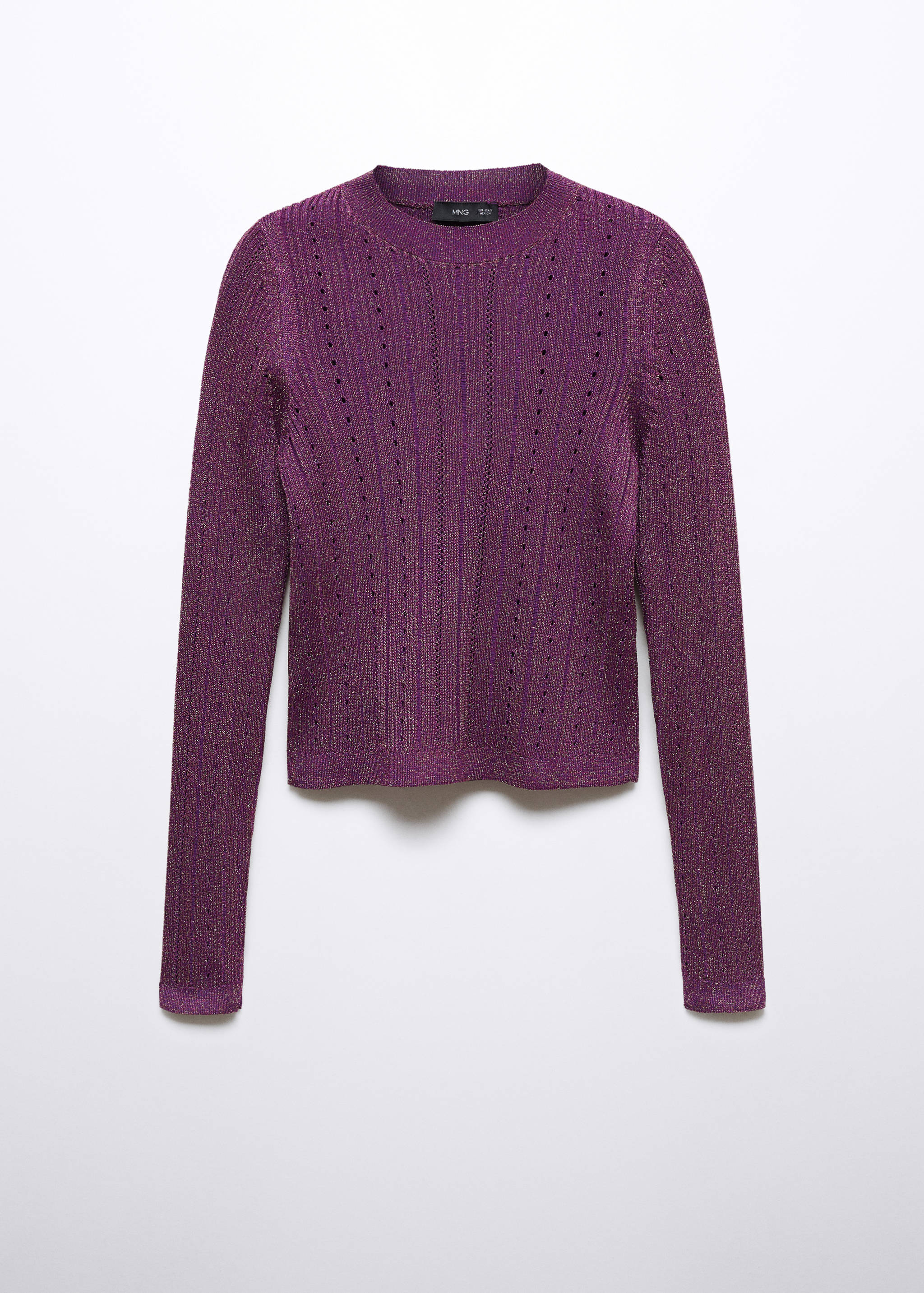 Crewneck lurex sweater - Article without model