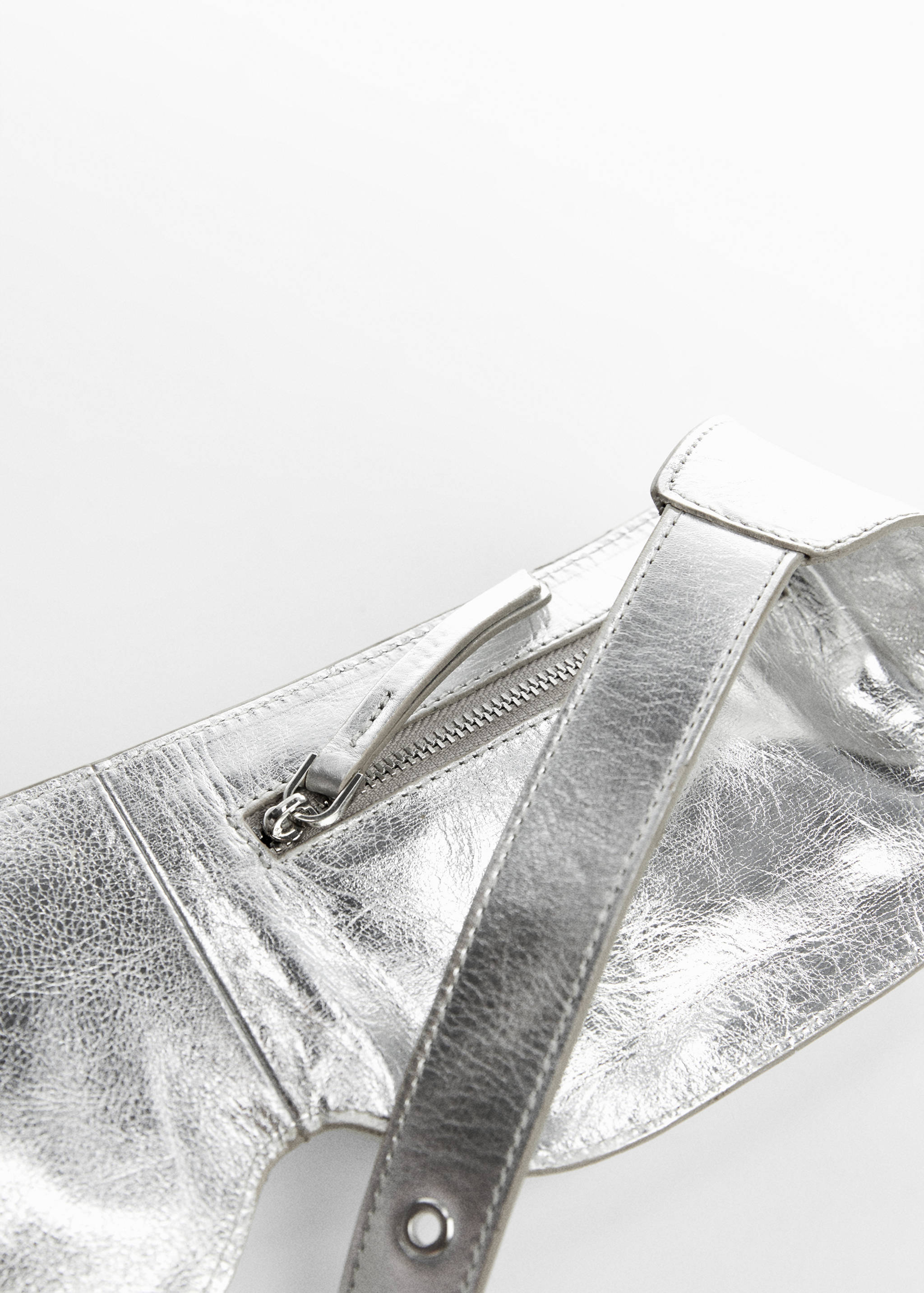 Double-pocket leather money belt - Details of the article 2