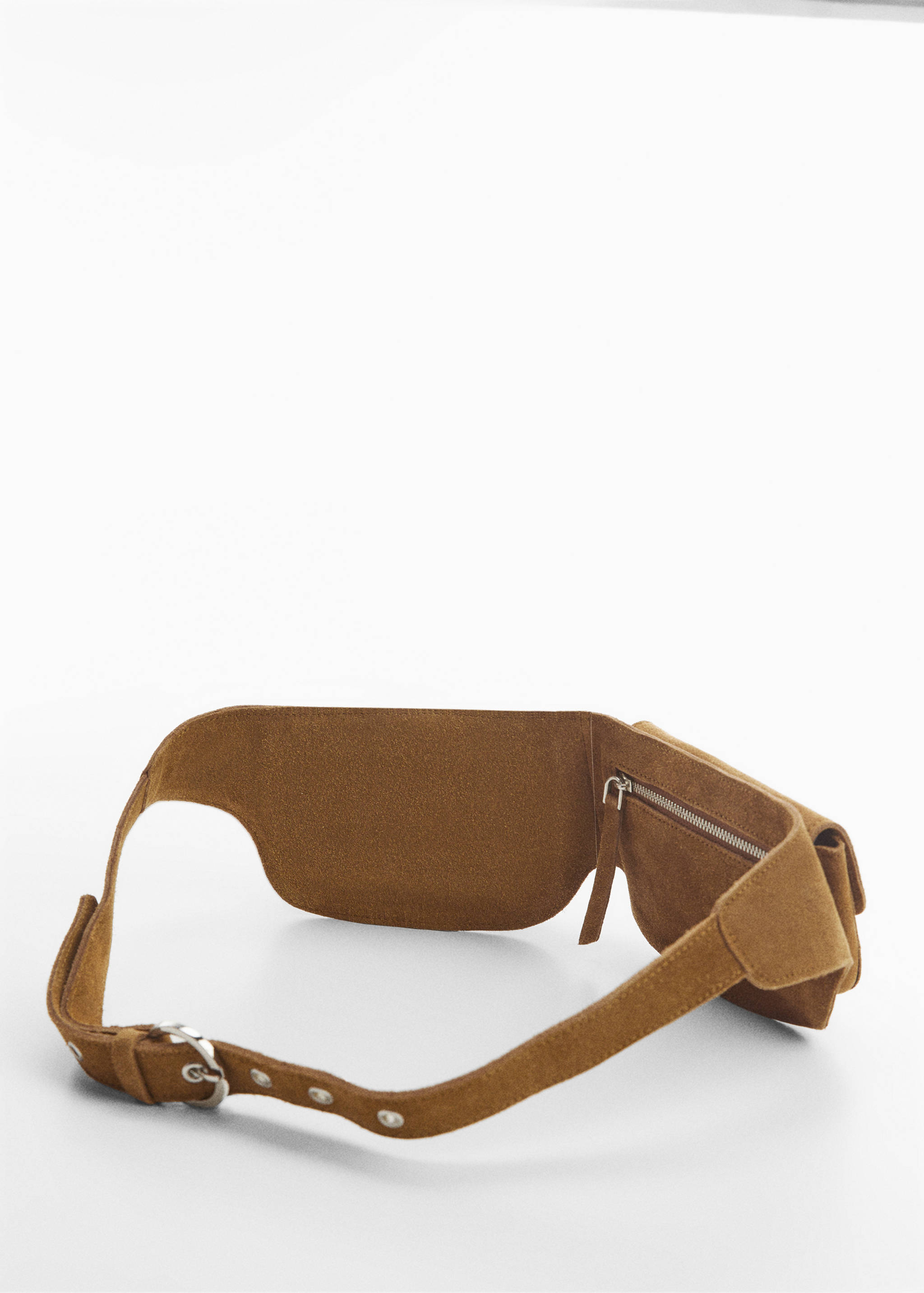 Double-pocket leather money belt - Details of the article 1