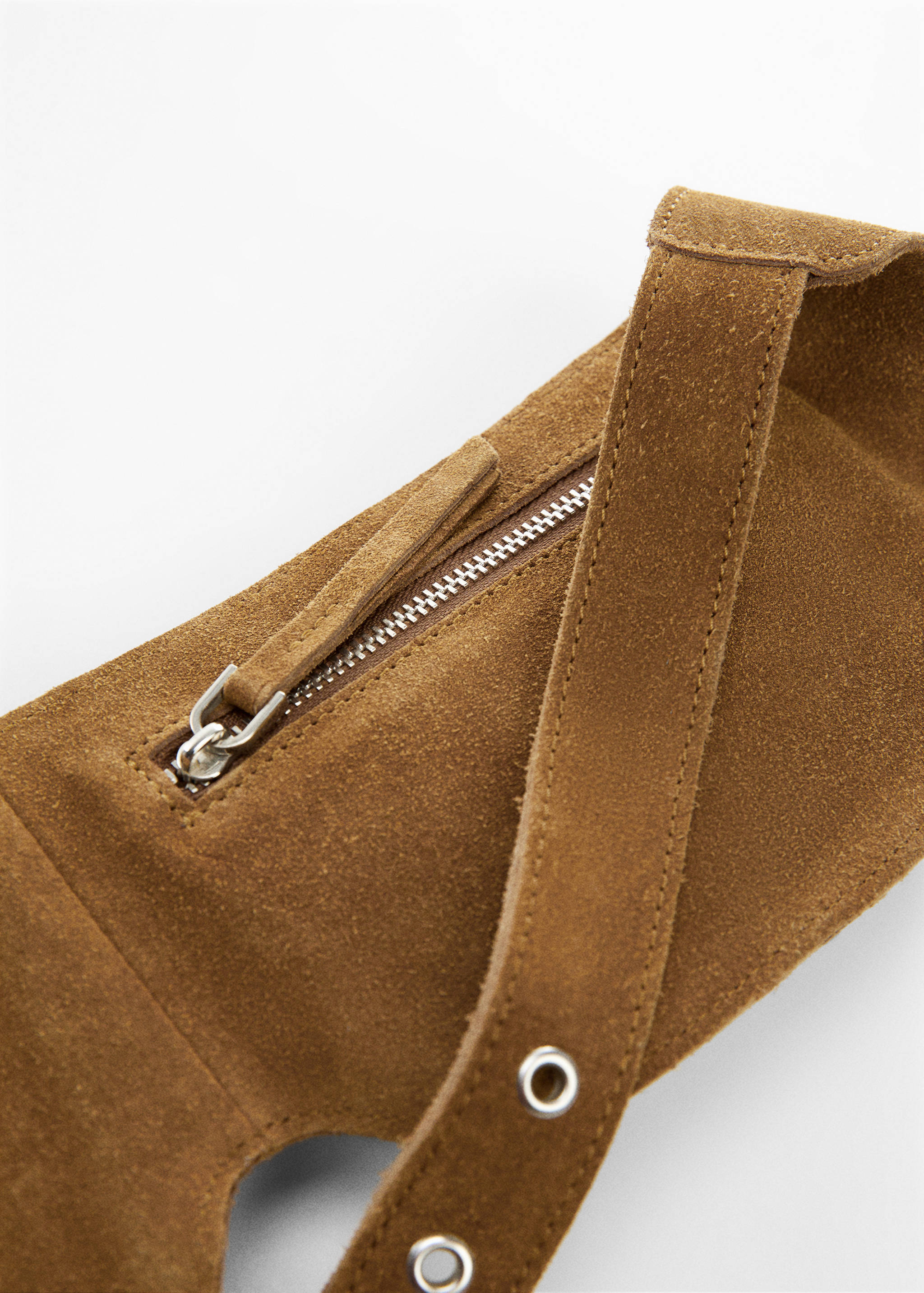 Double-pocket leather money belt - Details of the article 2