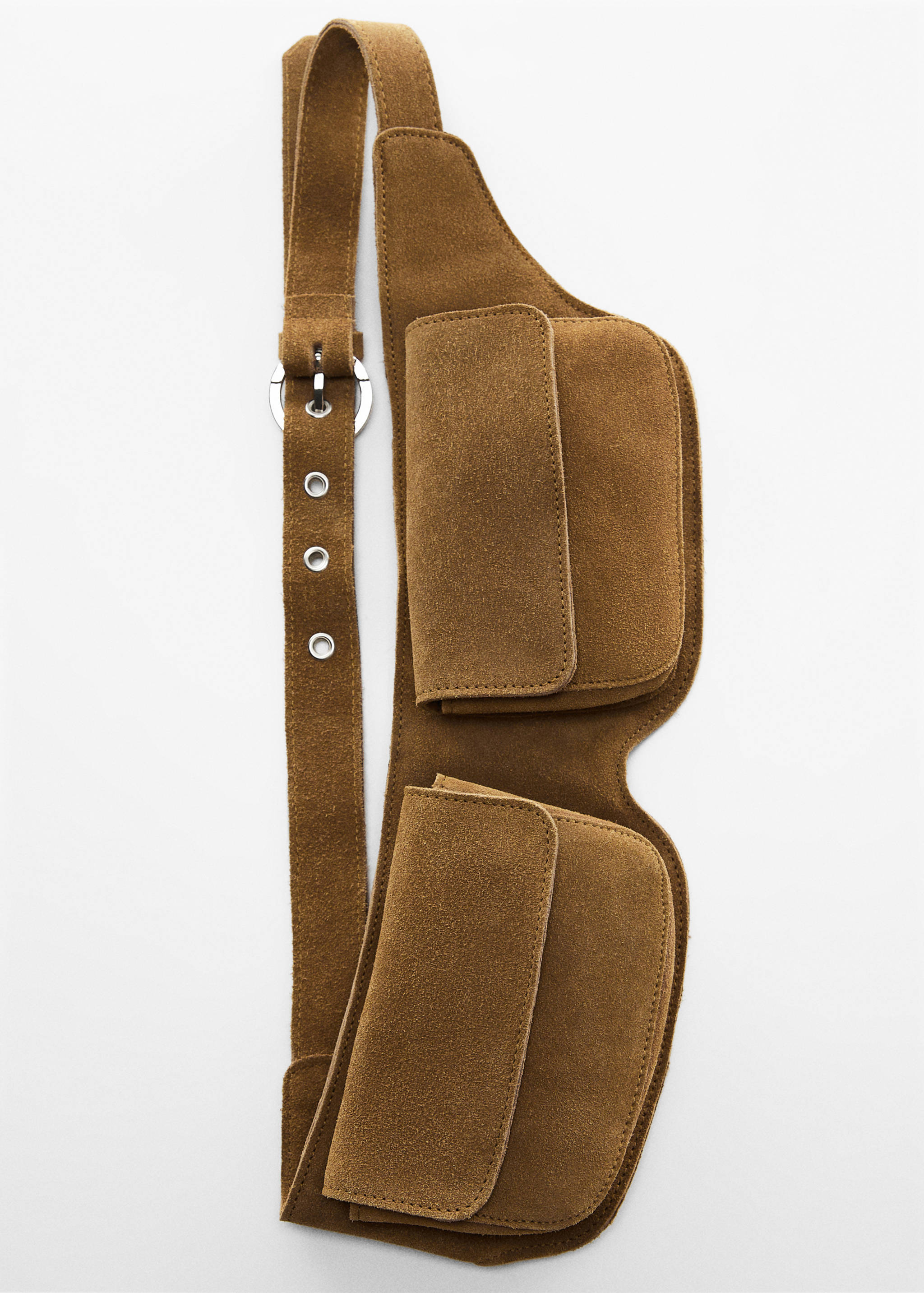 Double-pocket leather money belt - Details of the article 5