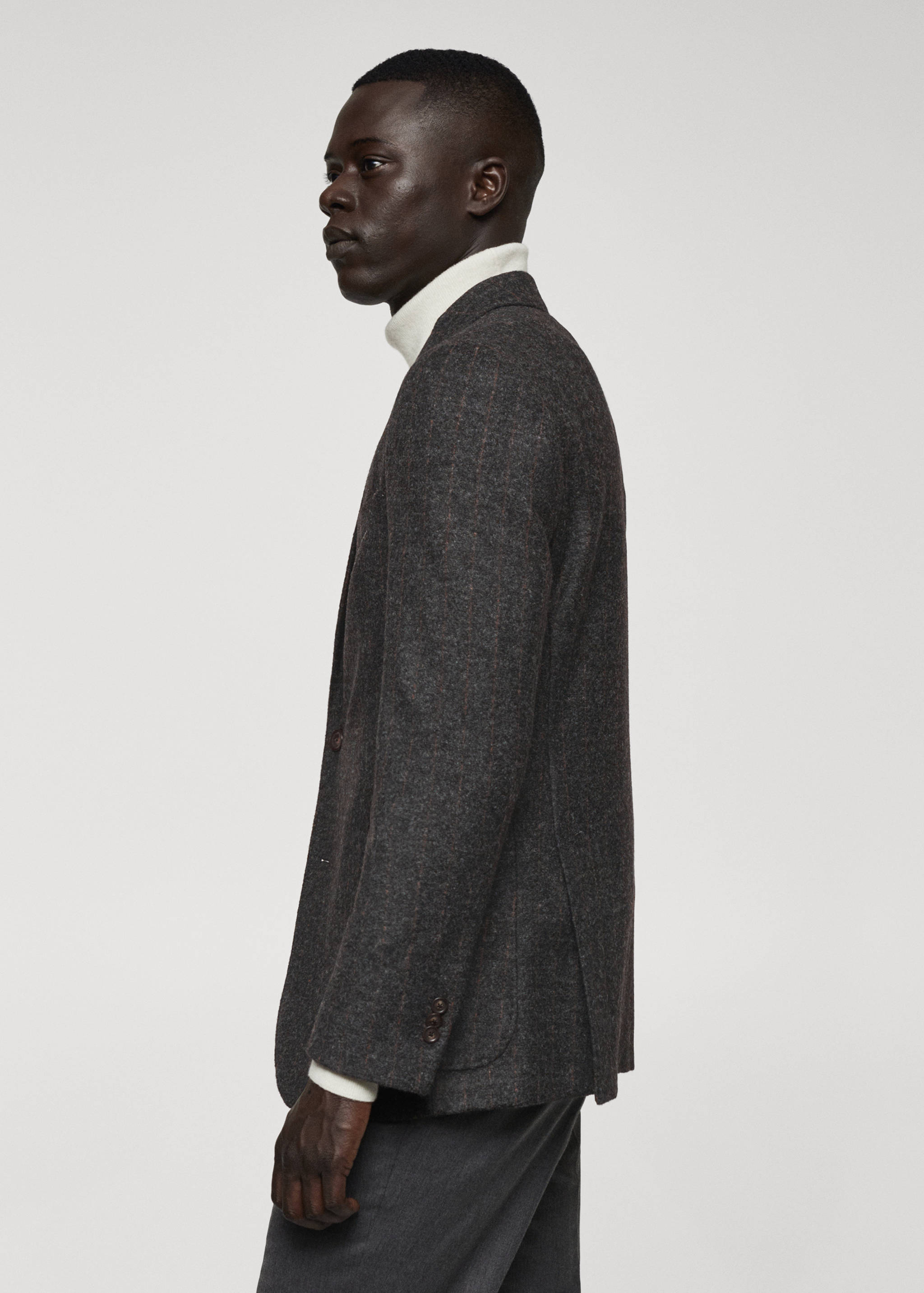 Blazer laine vierge fines rayures - Détail de l'article 2