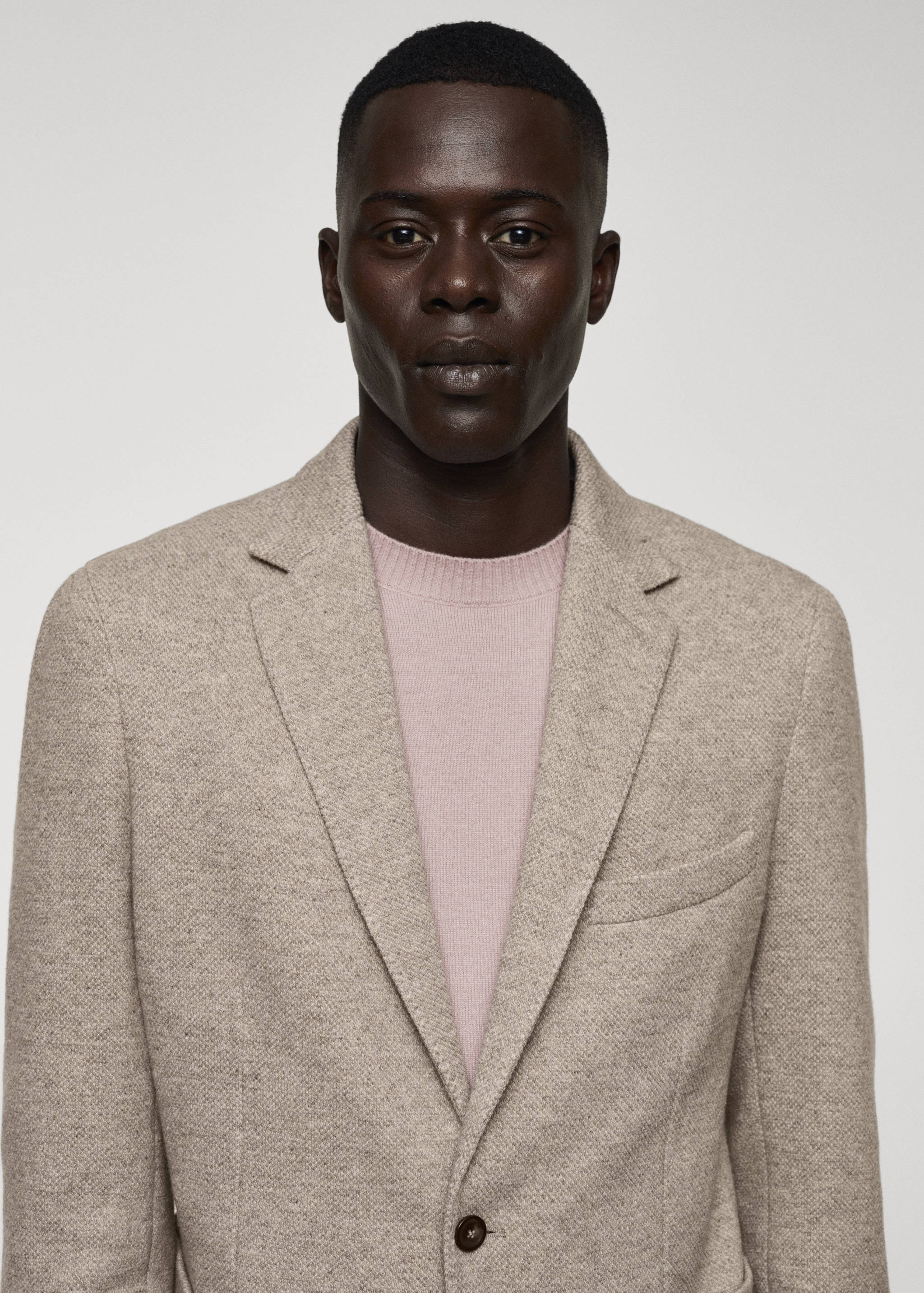 Трикотажный пиджак из чистой шерсти - Деталь изделия 1