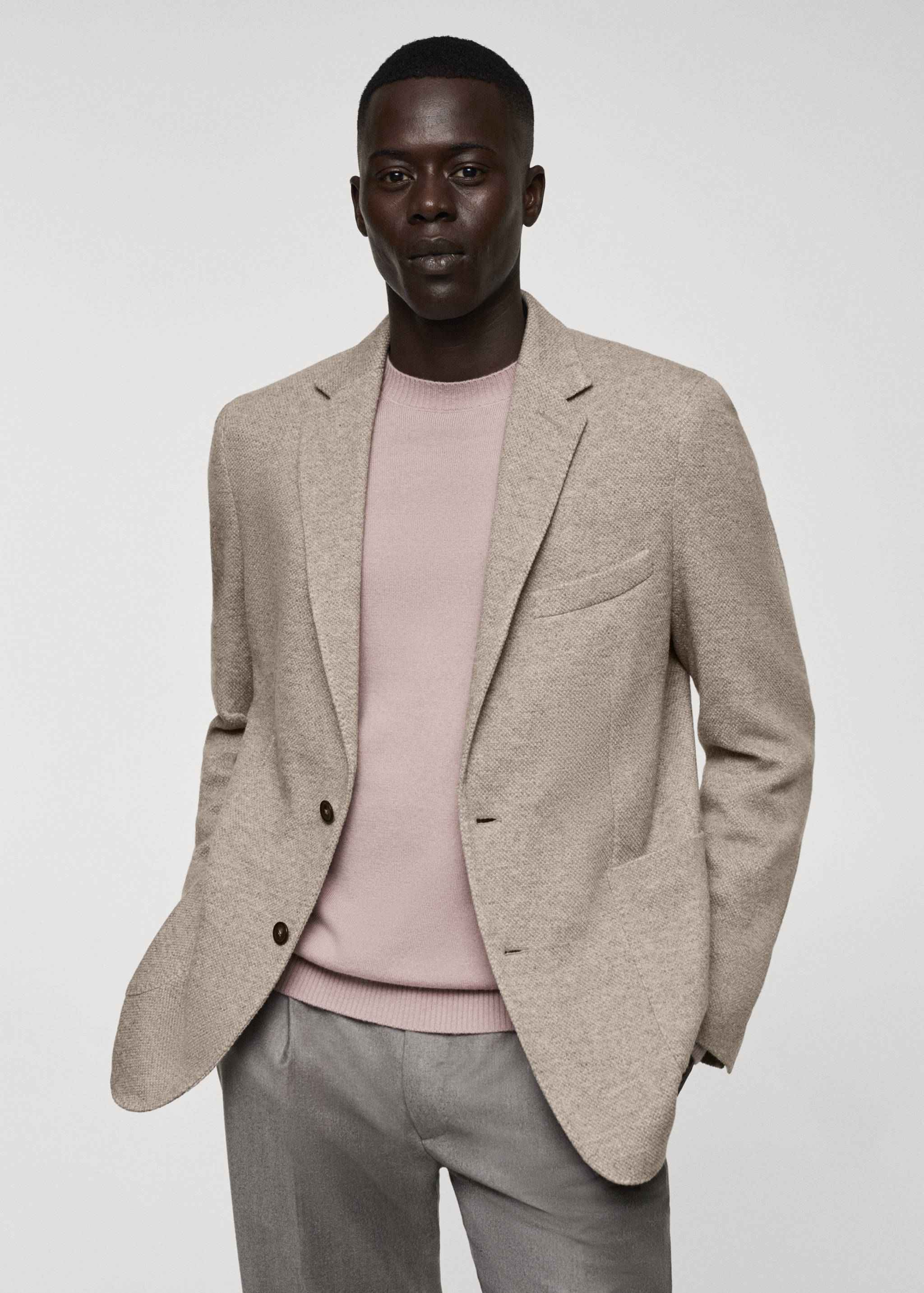 Трикотажный пиджак из чистой шерсти - Деталь изделия 4