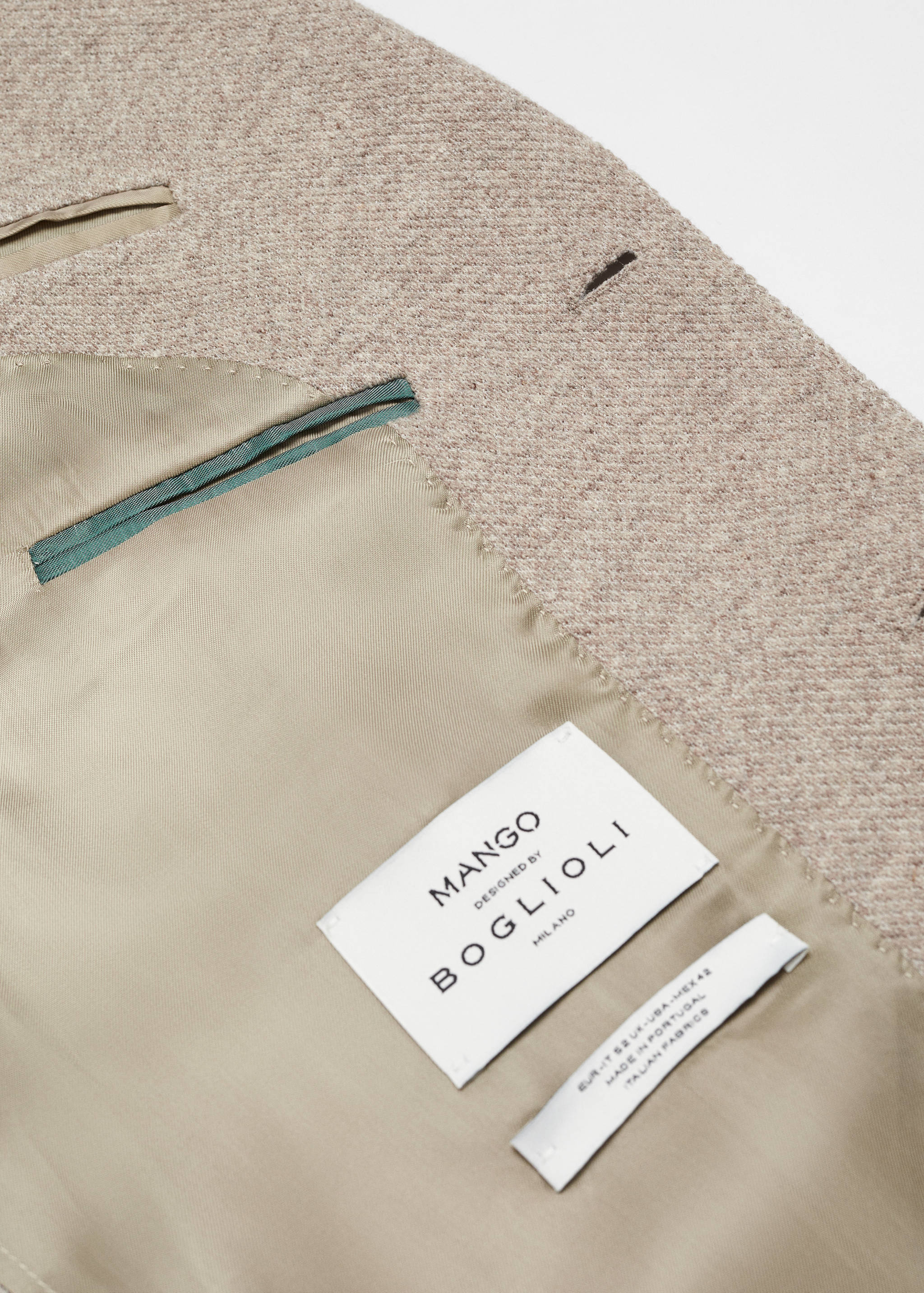 Virgin wool knitted blazer - Details of the article 8