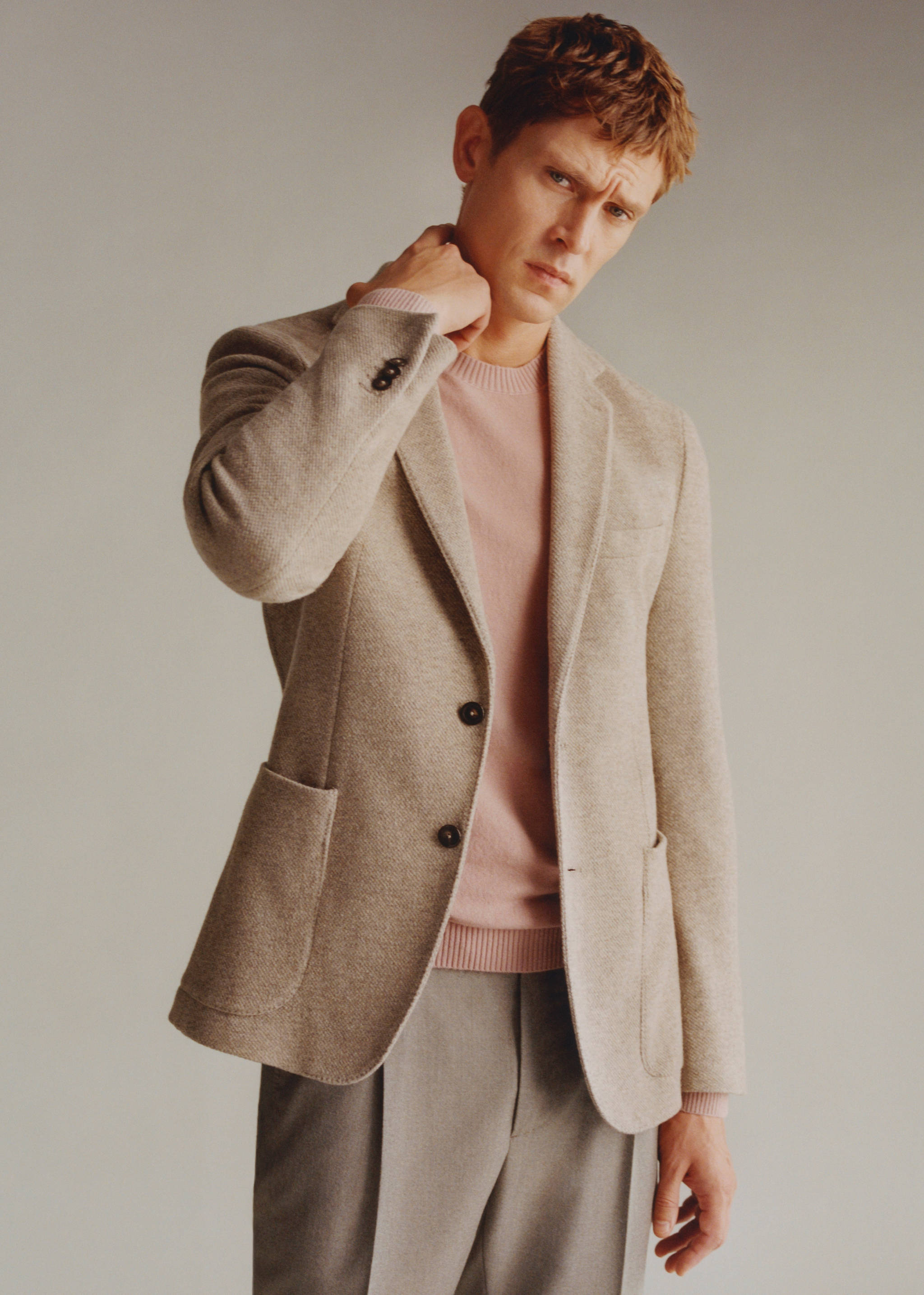Virgin wool knitted blazer - Details of the article 5
