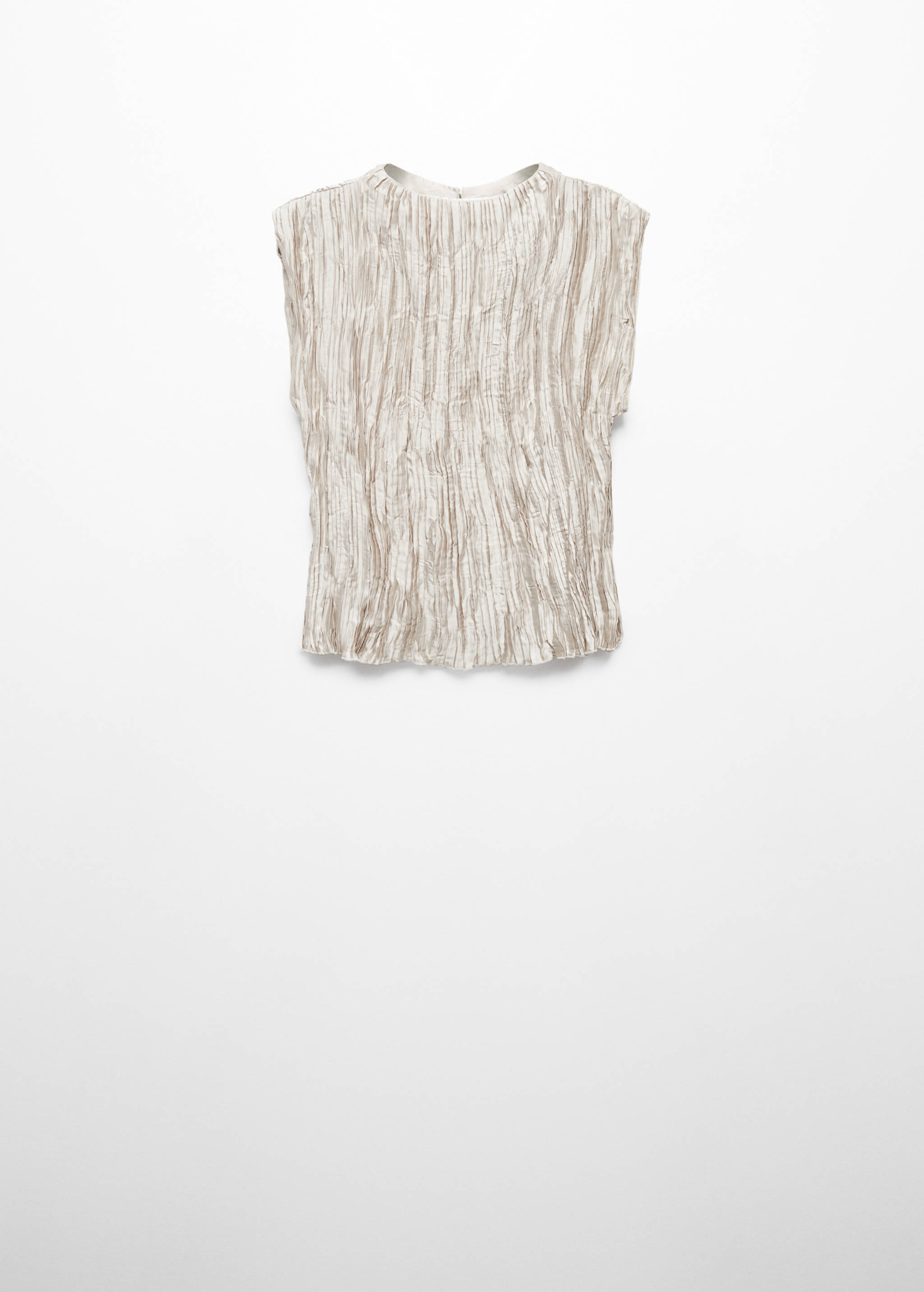 Satin pleated blouse - Article without model