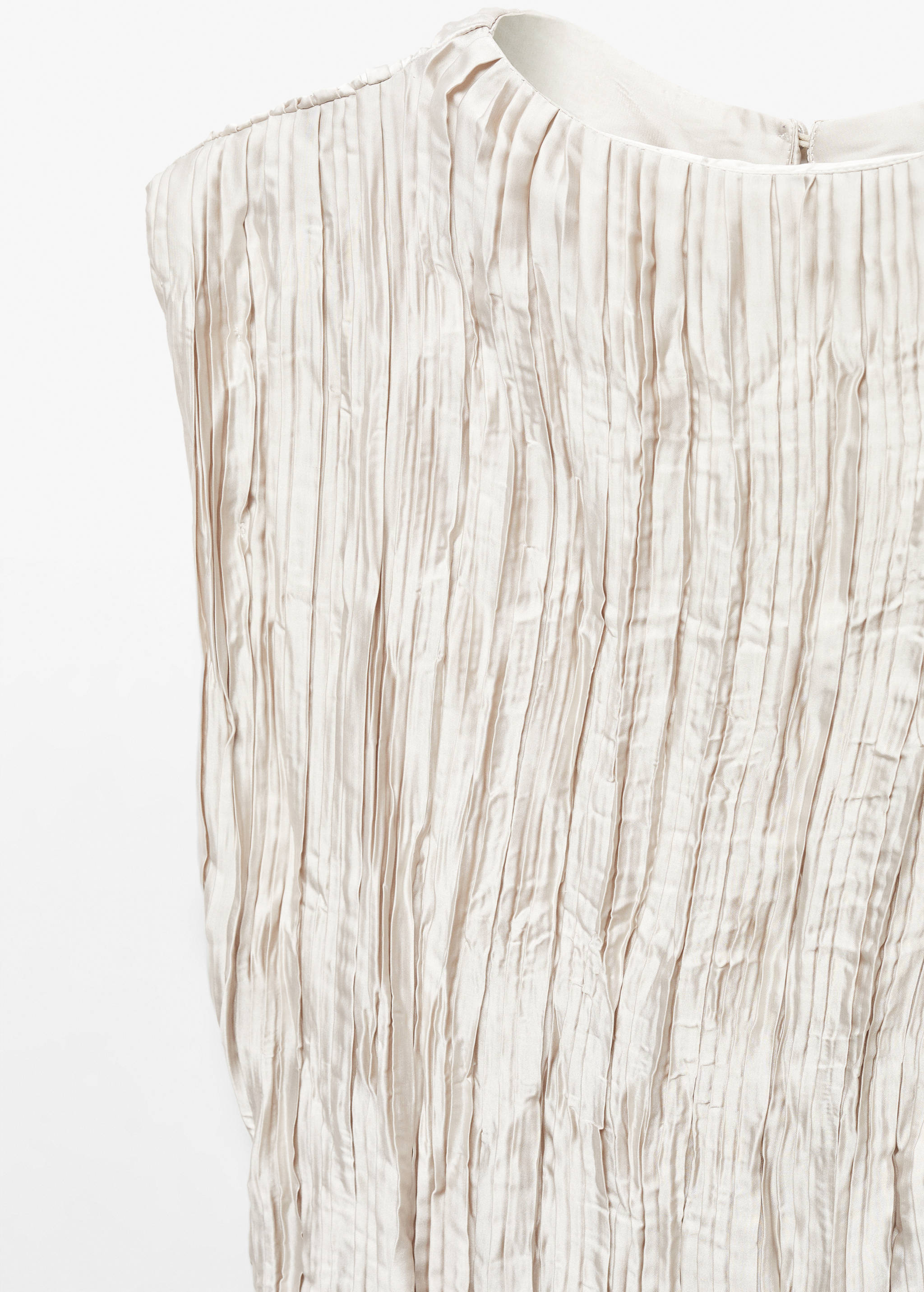 Satin pleated blouse - Details of the article 8