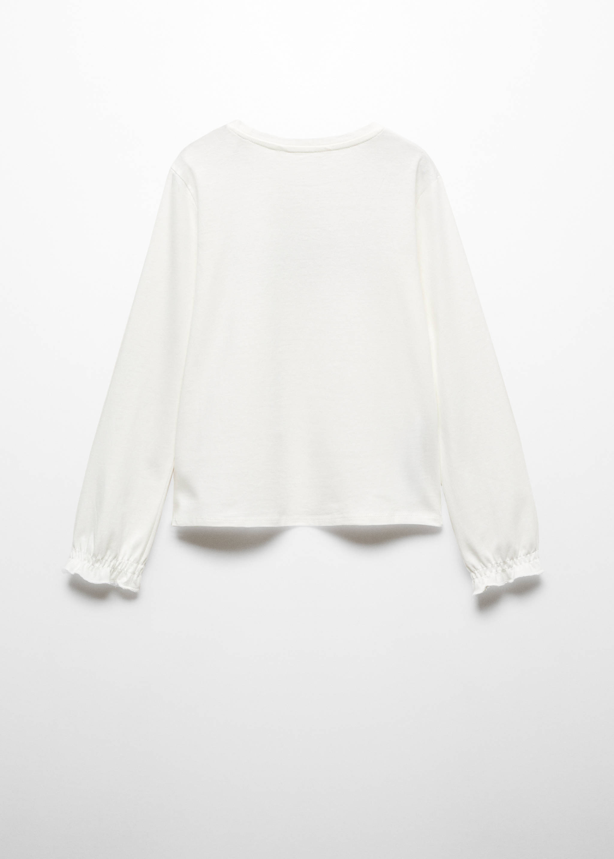 Camiseta manga larga mensaje - Reverso del artículo