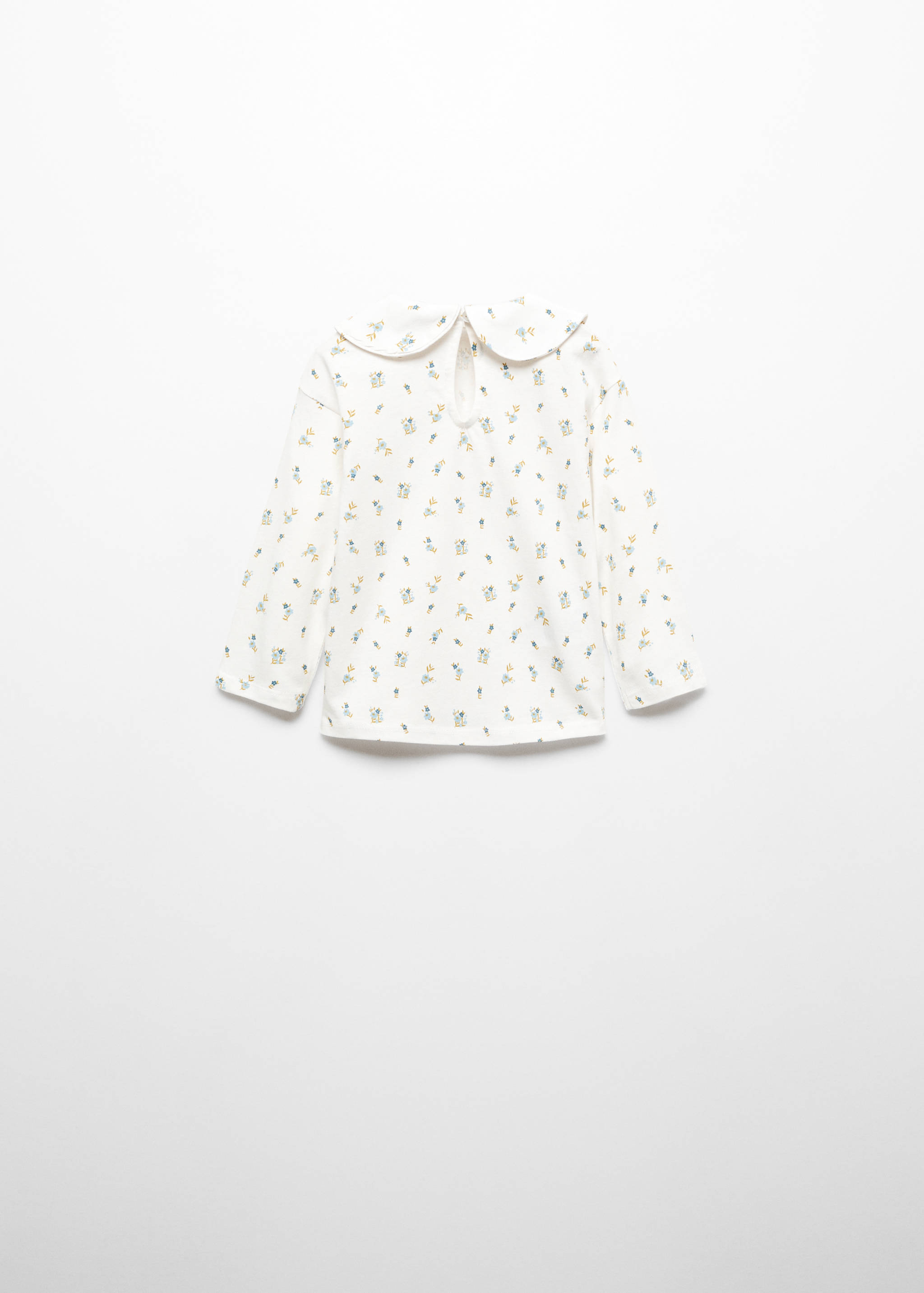 Babydoll collar cotton T-shirt - Reverse of the article