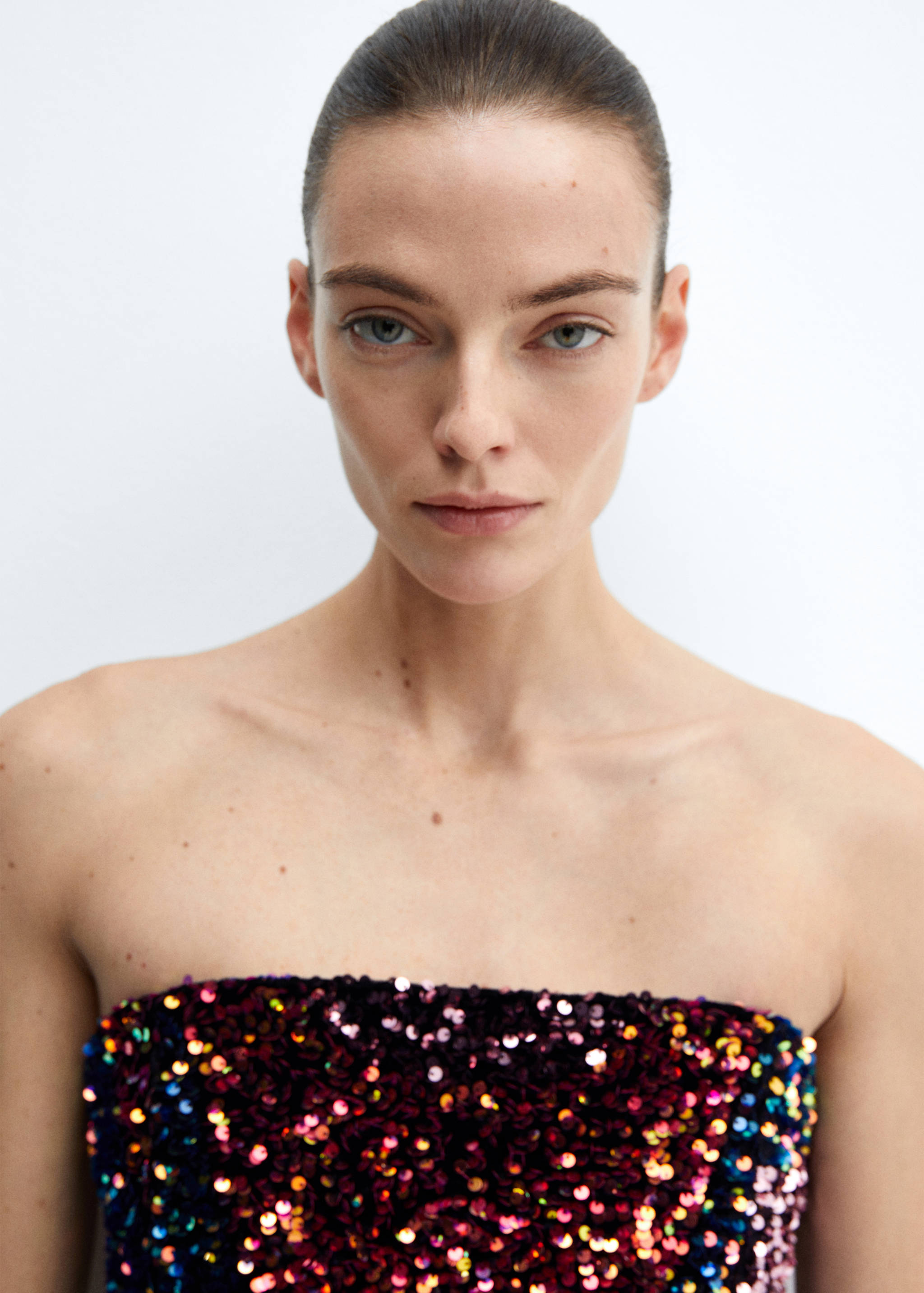 Strapless sequin dress - Details of the article 1