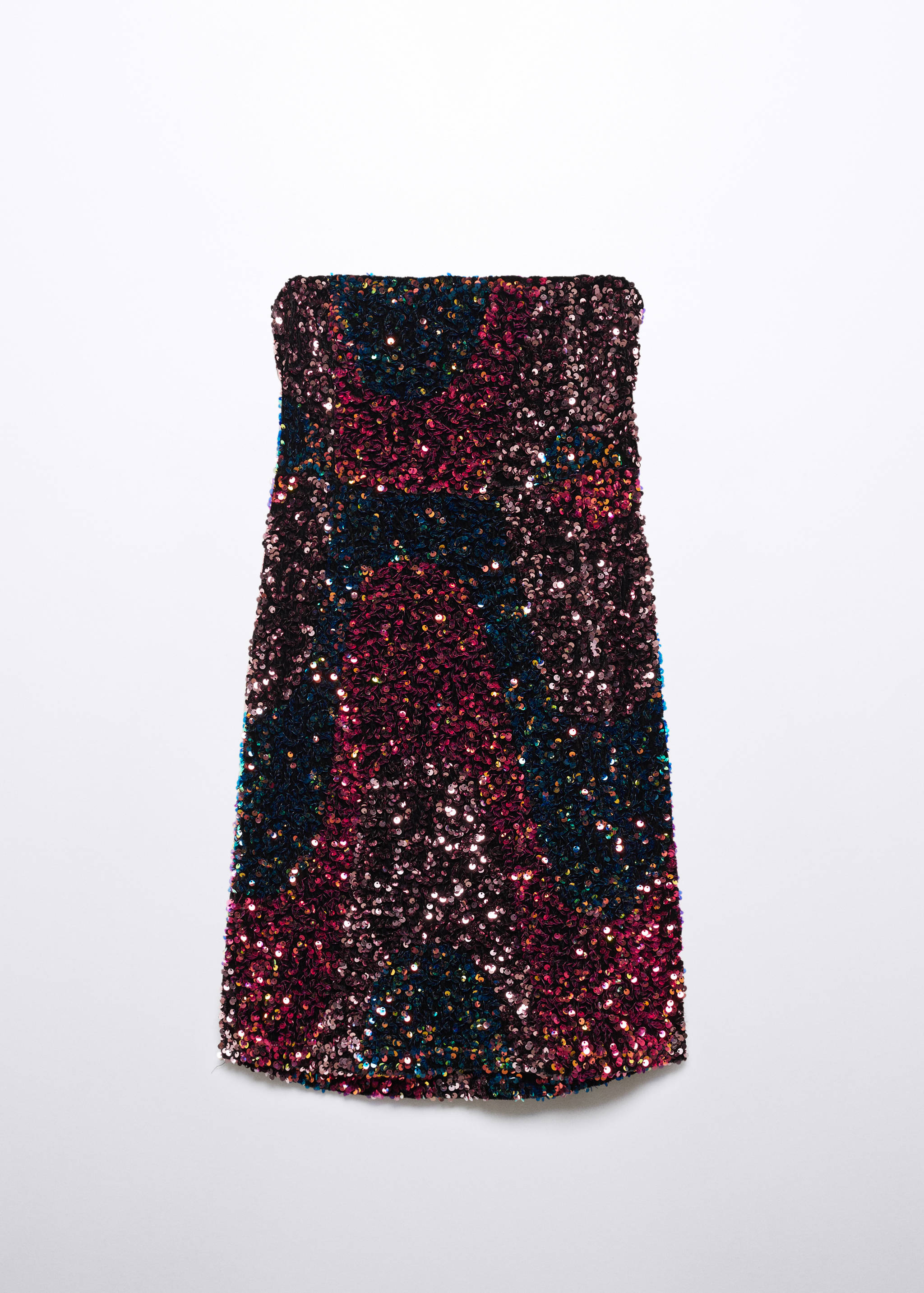 Strapless sequin dress - Article without model