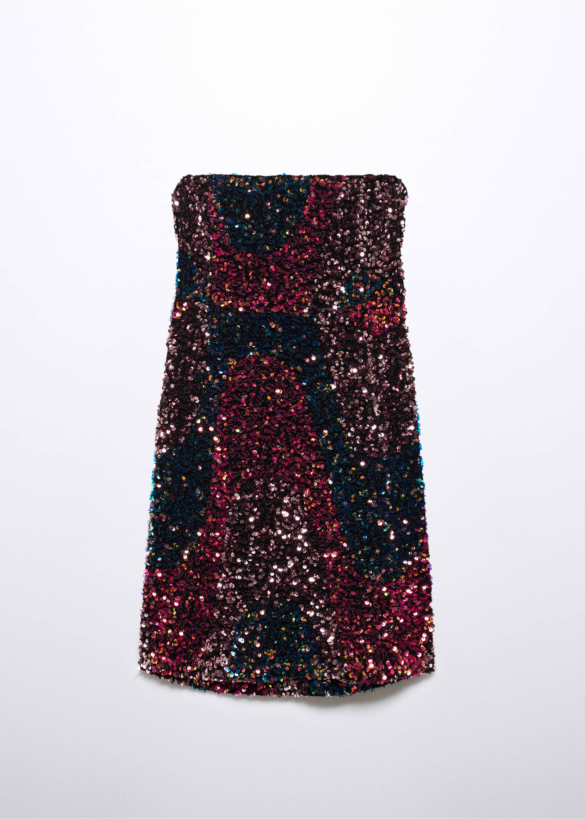 Robe courte sequins - Article sans modèle, Rouge. Ref: 57009115-00.