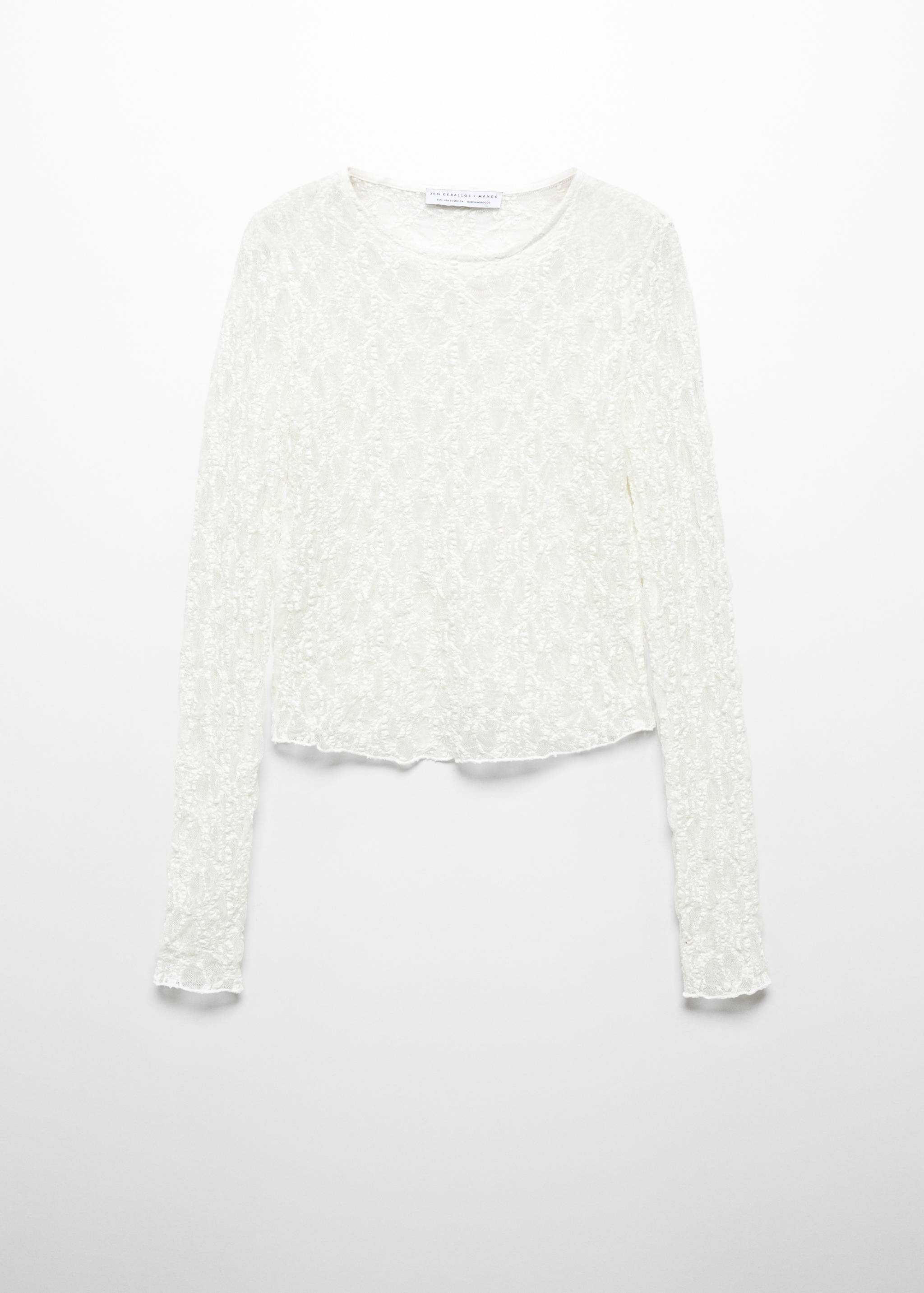 Long sleeve lace T-shirt - Article without model