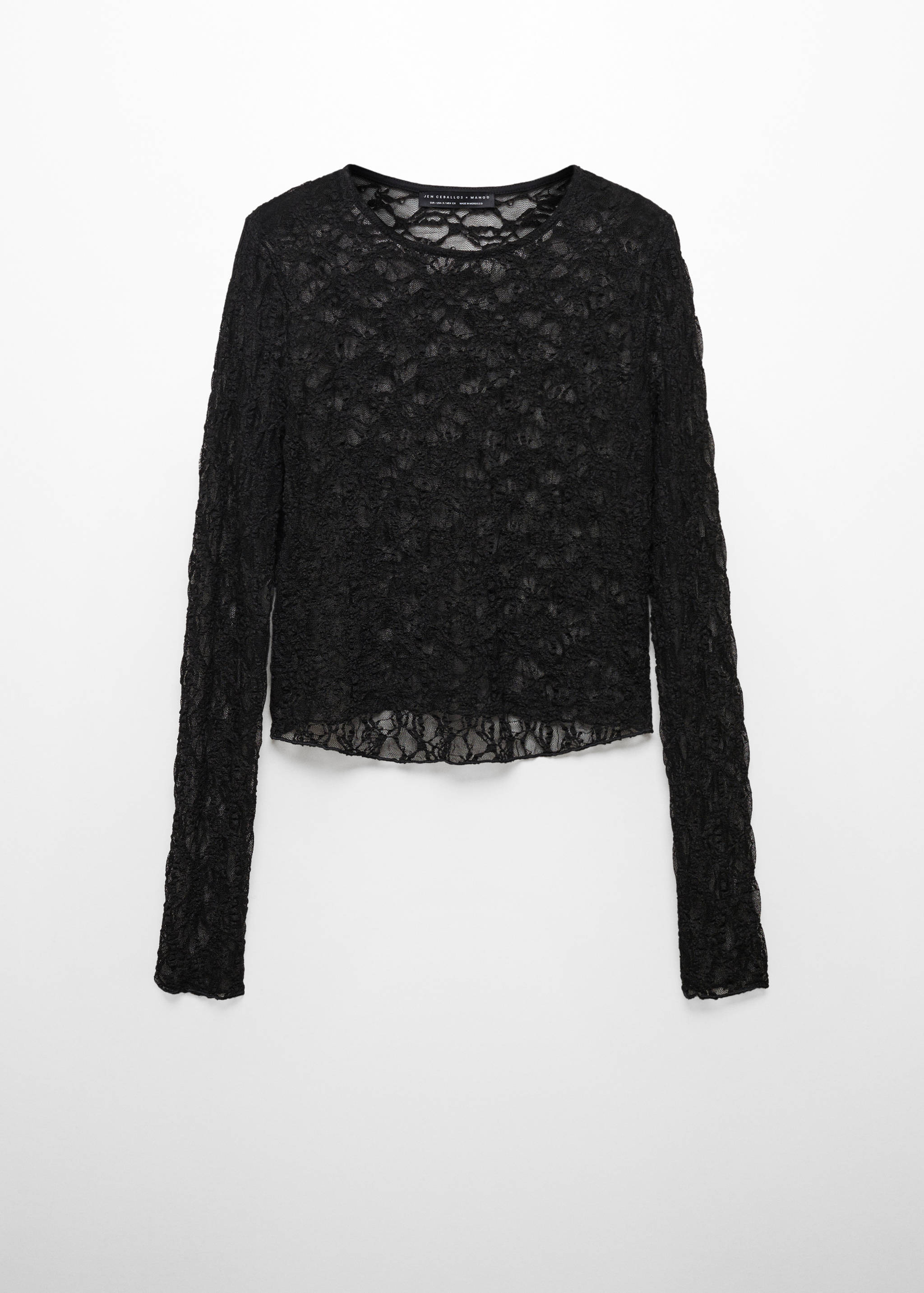 Long sleeve lace T-shirt - Article without model