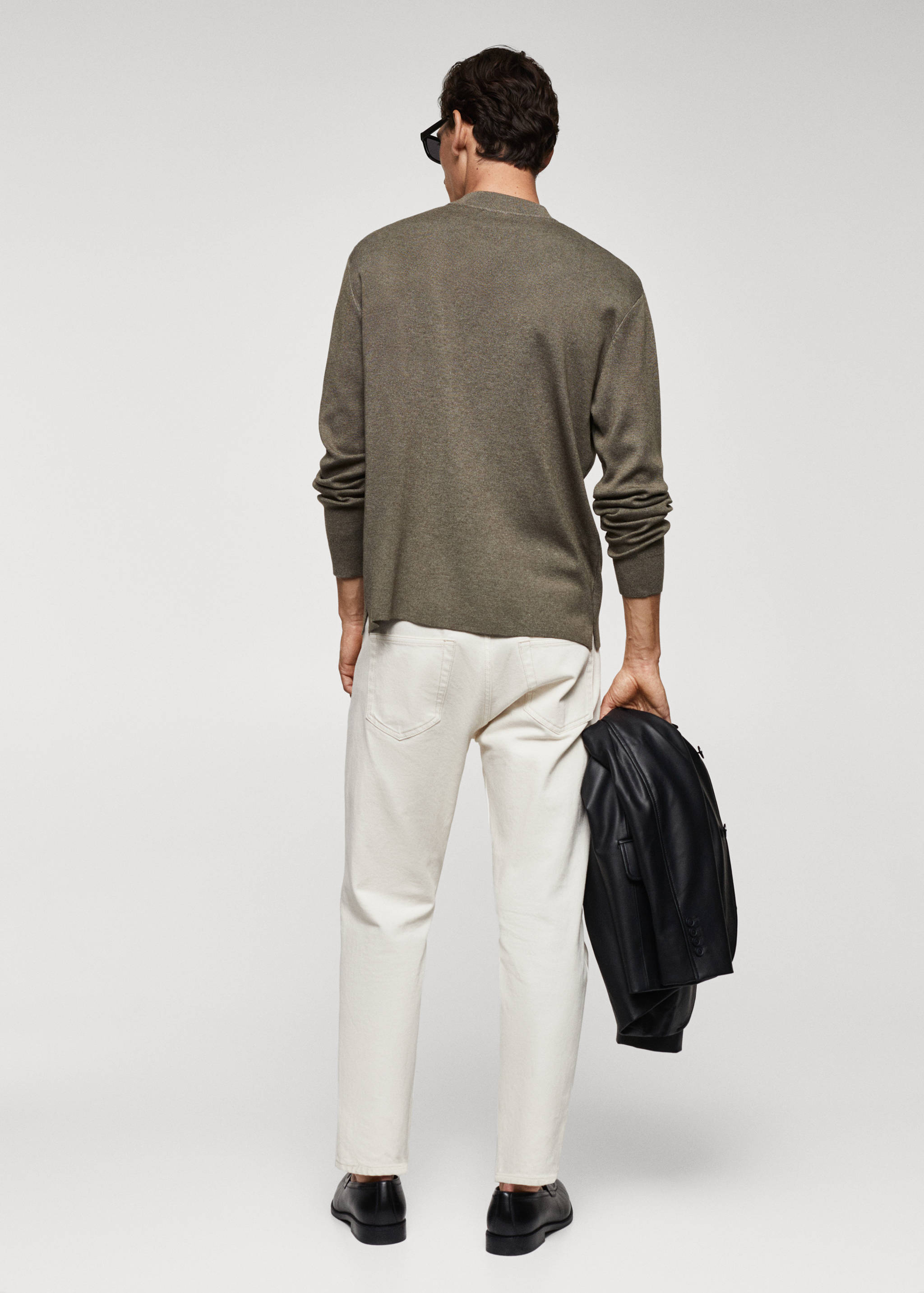 Pull-over laine col montant - Verso de l’article