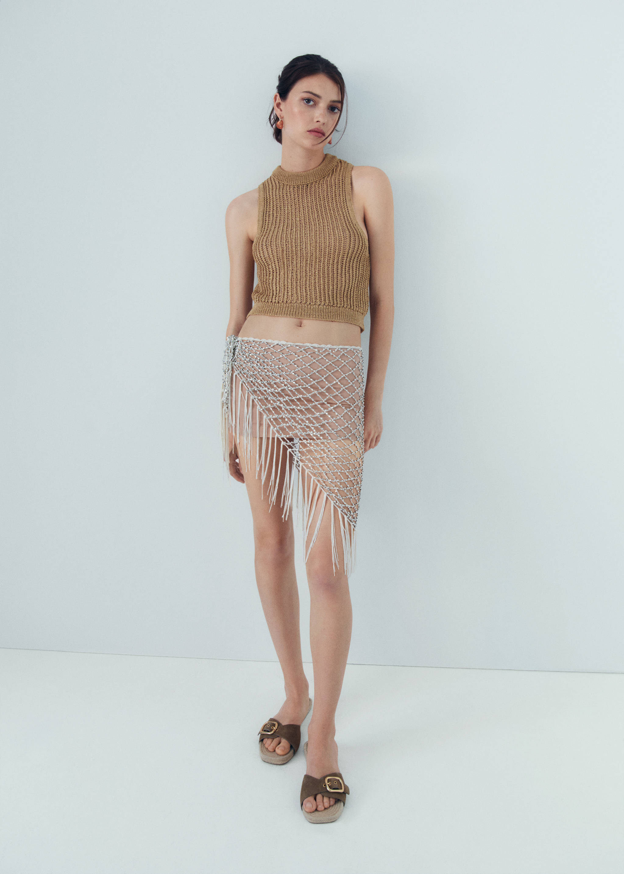 Кожаные сандалии с пряжкой - Общий план