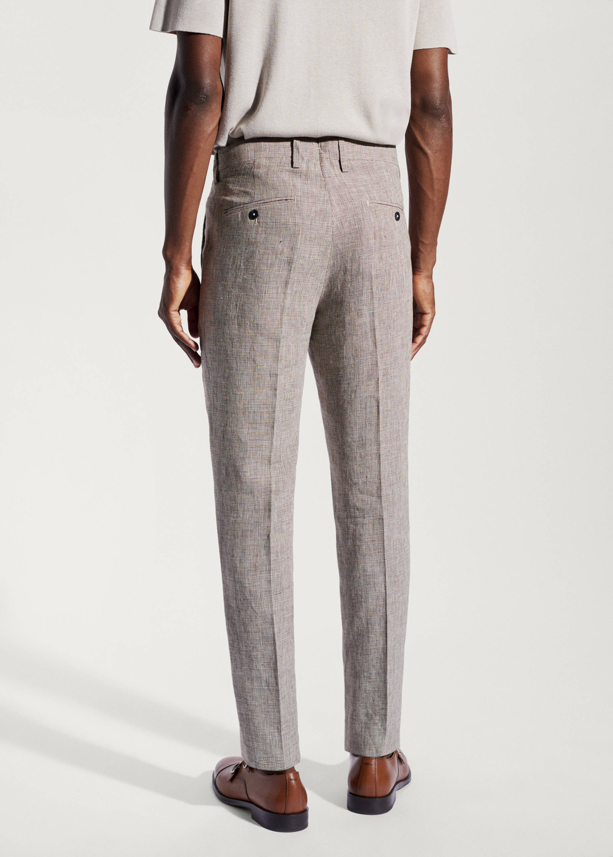 Pantalon costume 100 % lin - Verso de l’article