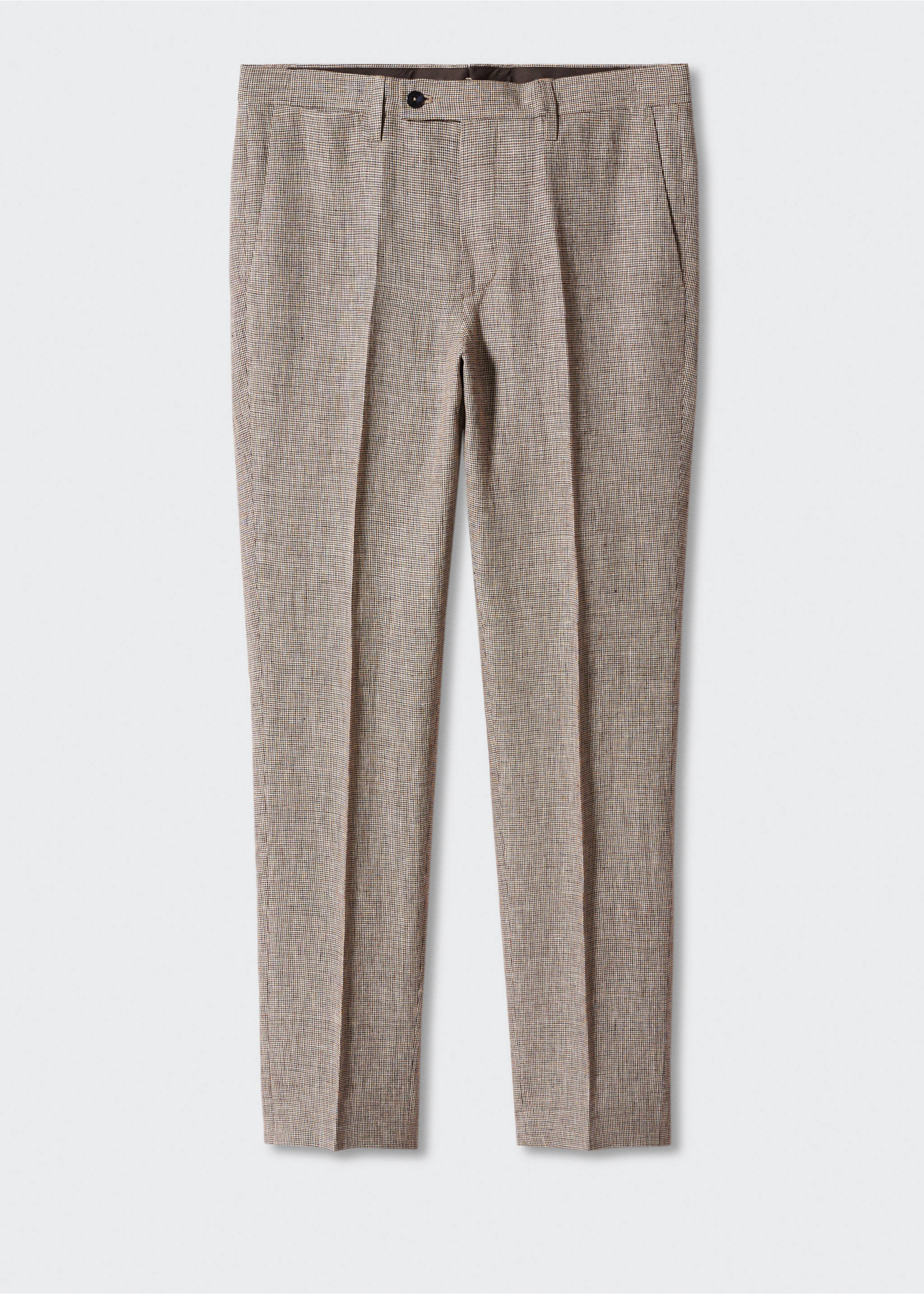 Pantalón traje 100% lino - Artículo sin modelo, Beige. Ref: 57010028-01.
