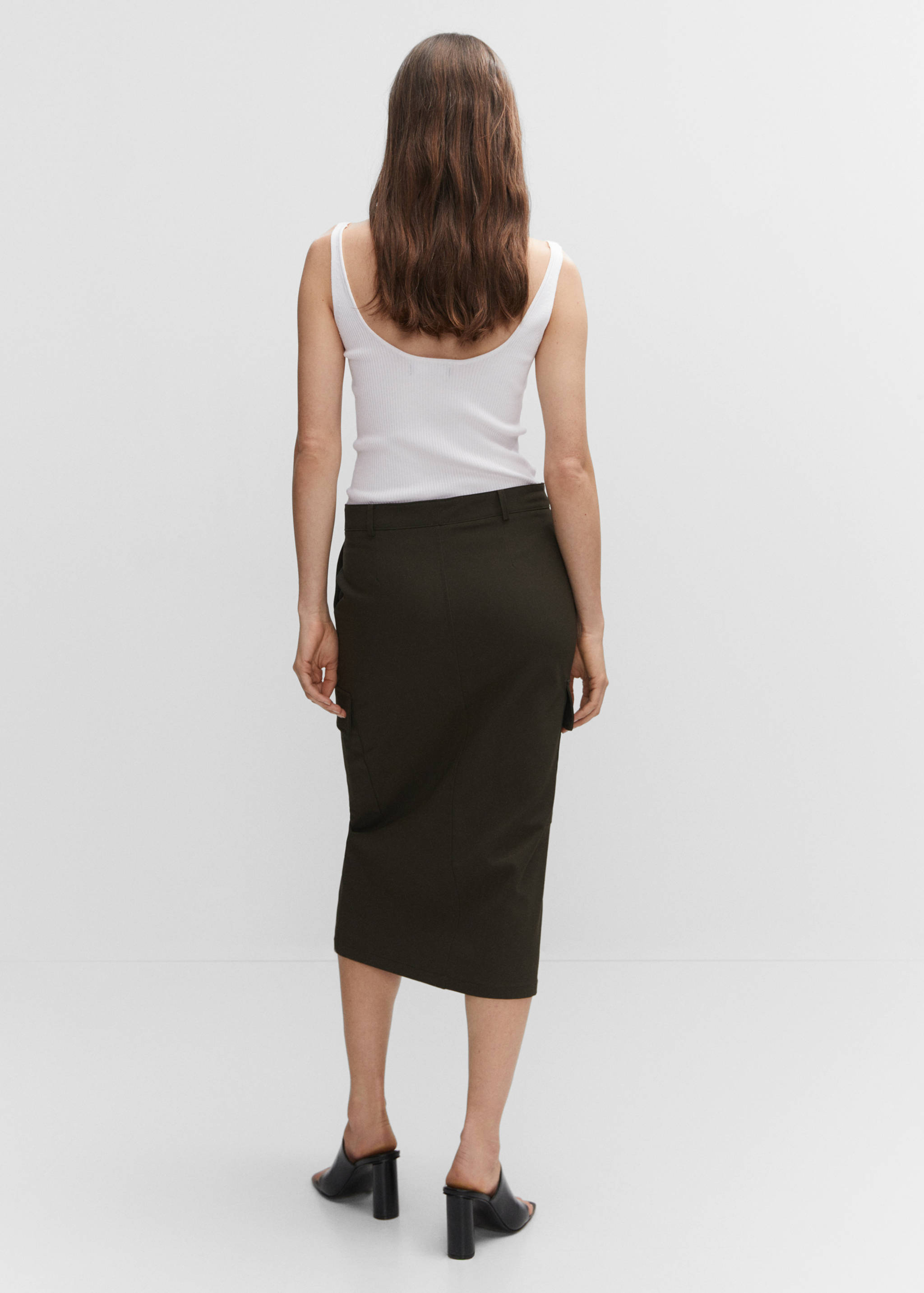 V-neck knitted top - Reverse of the article