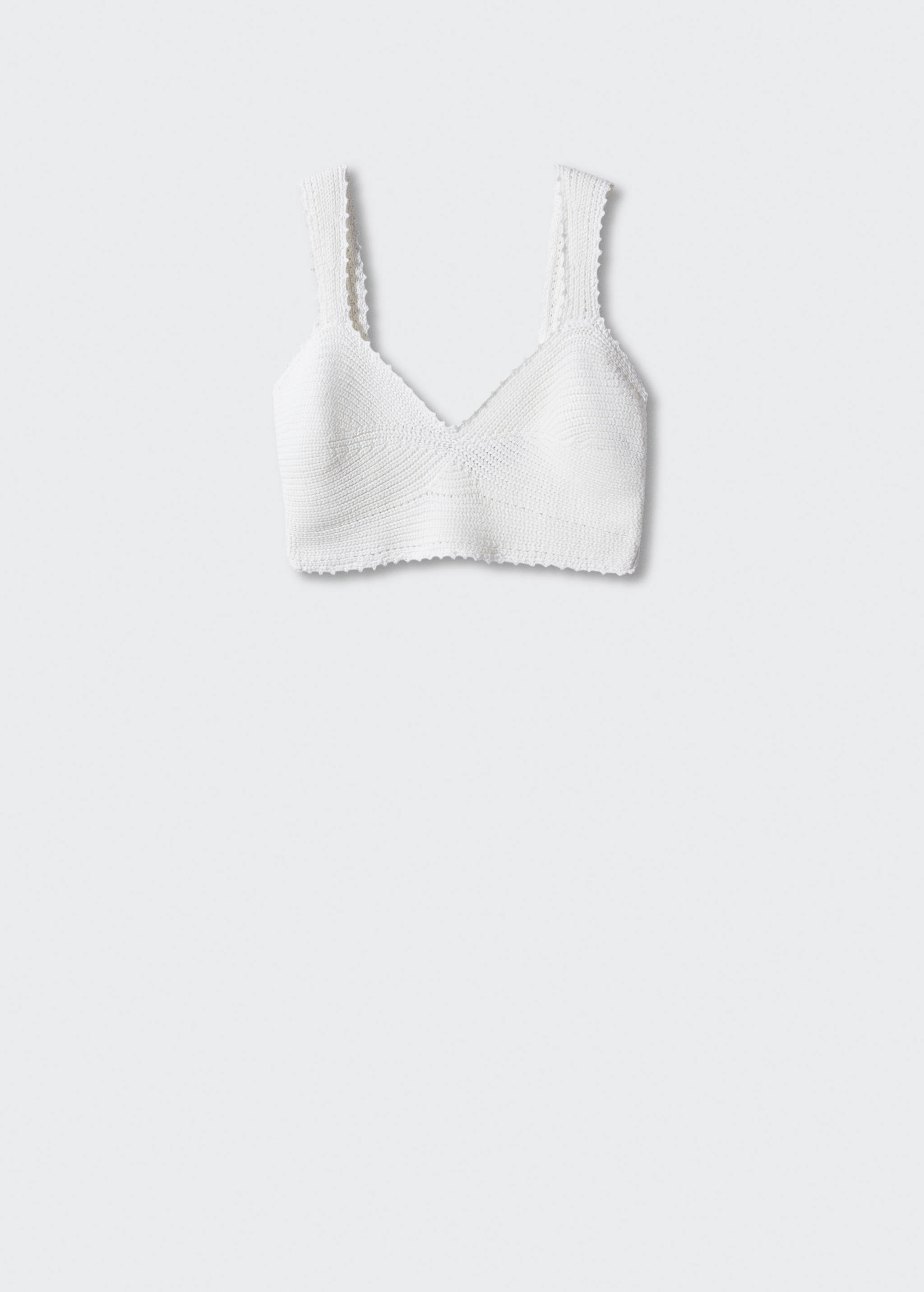 Knitted cropped top - Article without model