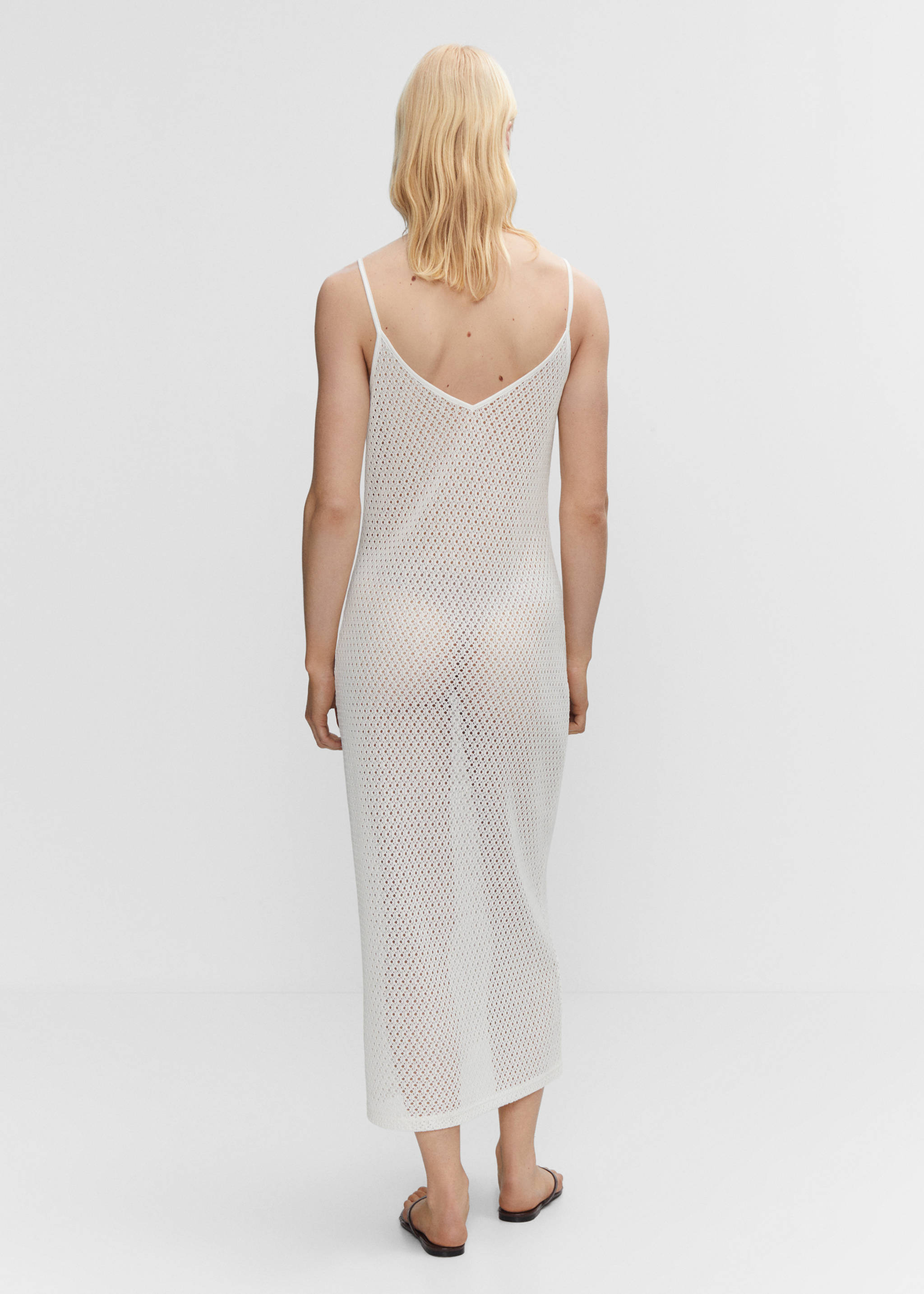 designer dresses knitted Ariadne Monogram Knit Dress Beige Chic & Stylish L Striking high neck design with halter Friday Inspiration. Nymphaea Handknit Dress.
