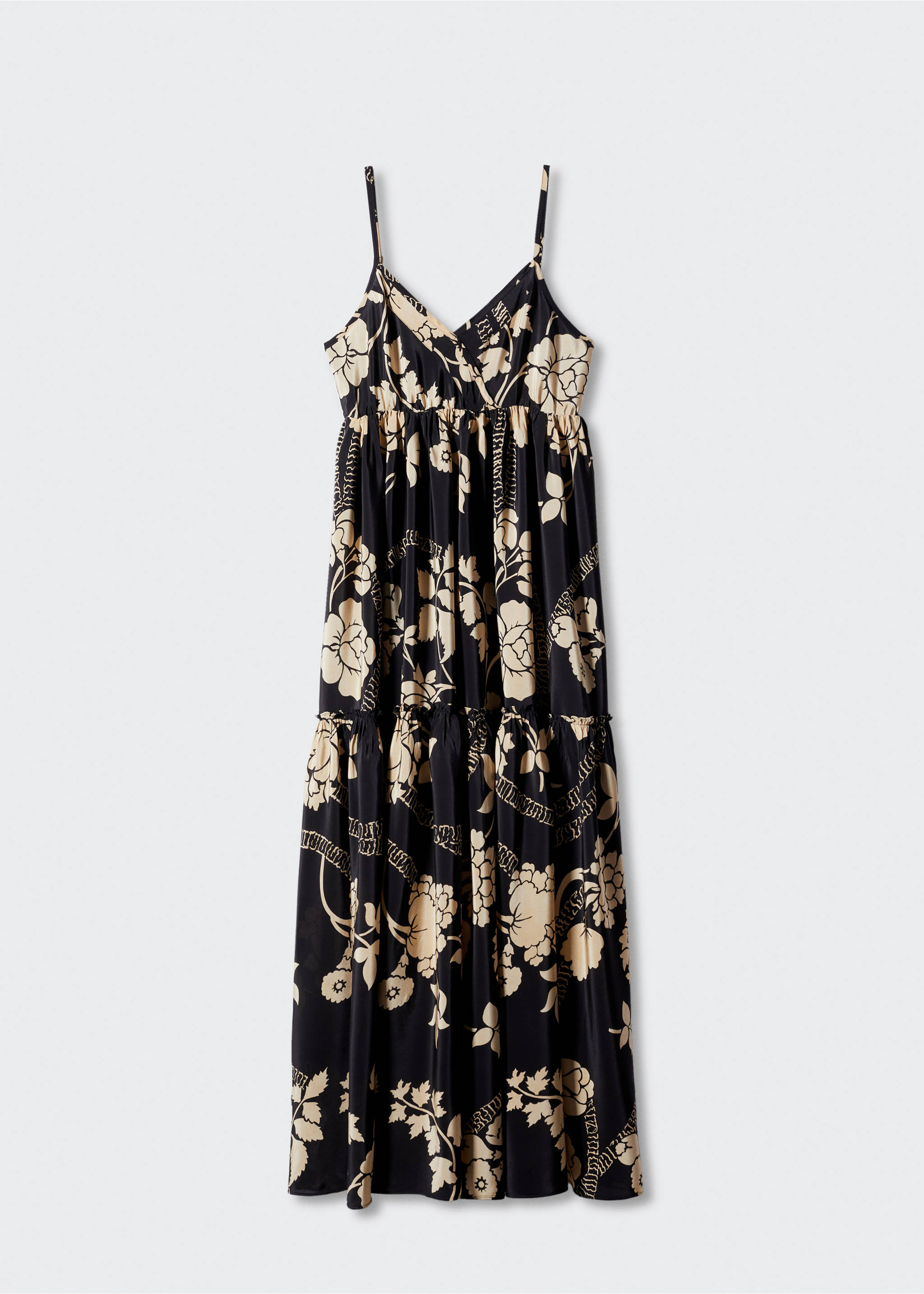 Robe imprimée évasée - Article sans modèle, Noir. Ref: 57010286-00.