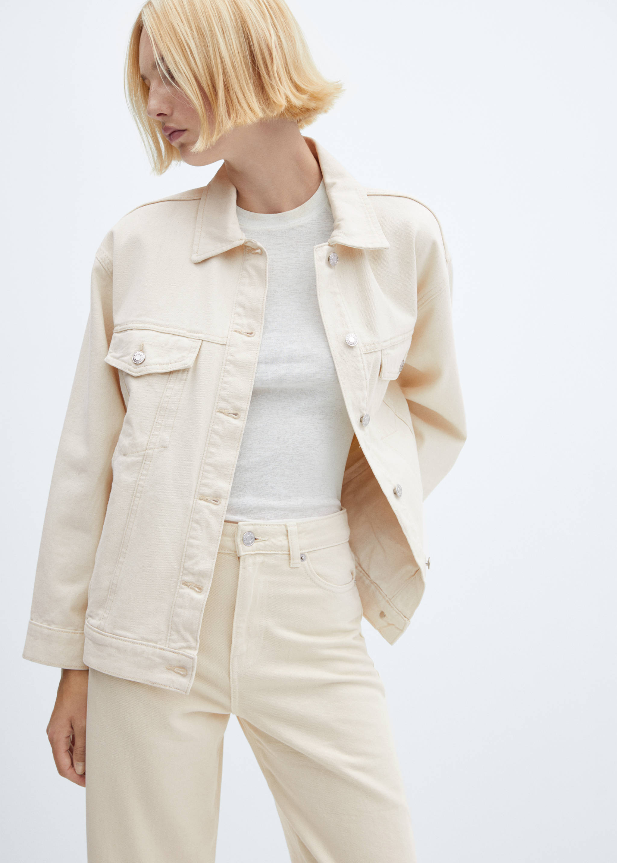 超大牛仔夹克 - null