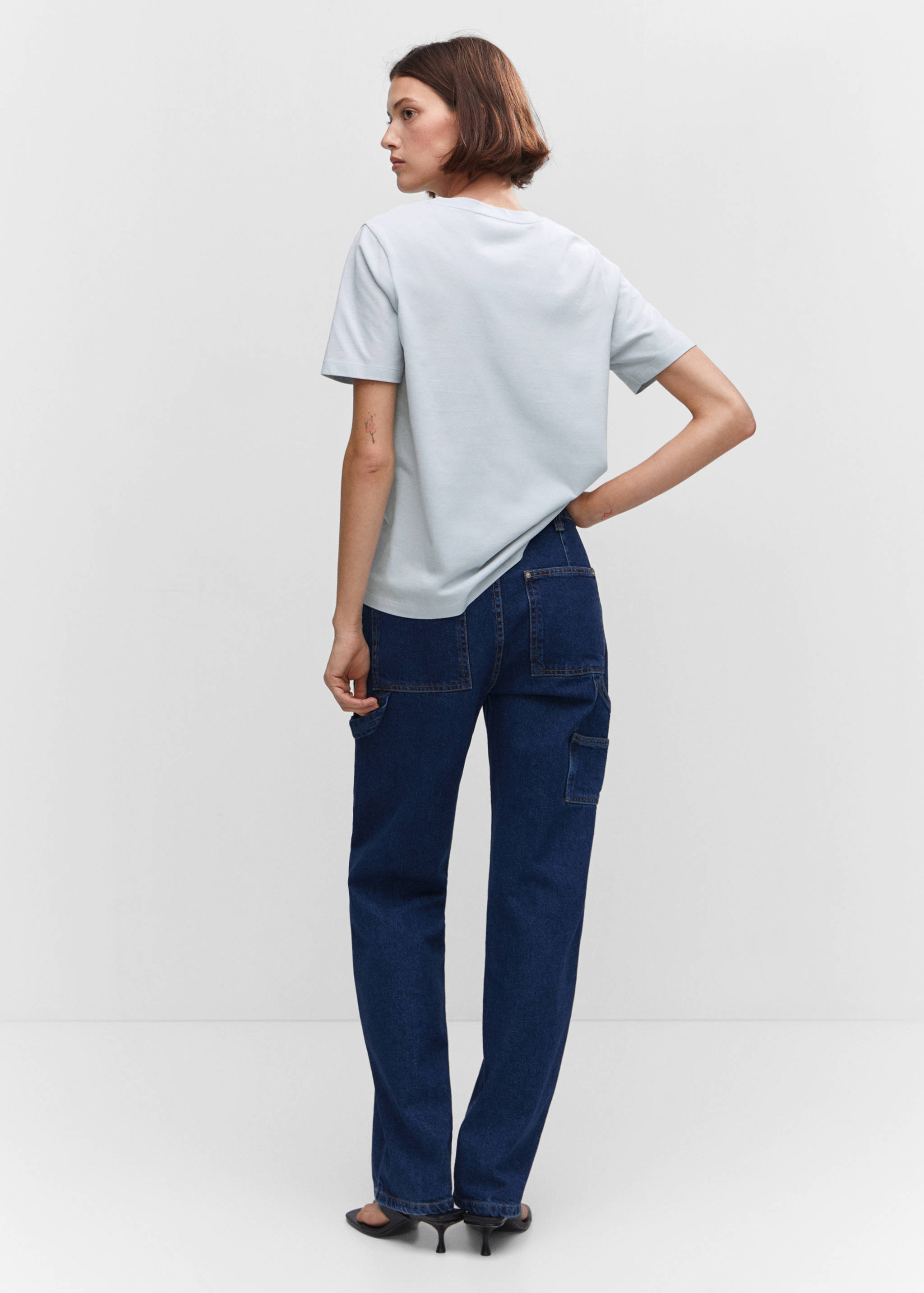 T-shirt en coton imprimé - Verso de l’article