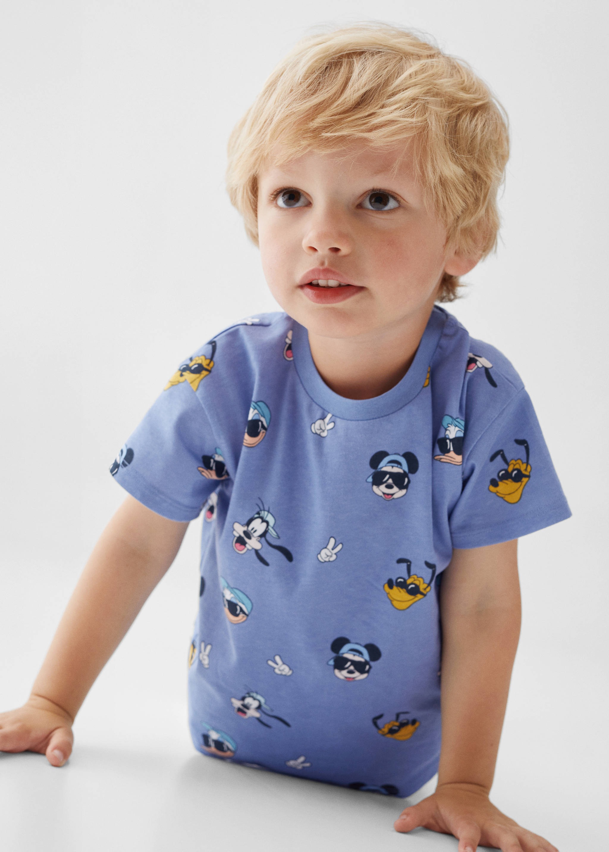 Printed cotton-blend T-shirt - Details of the article 1