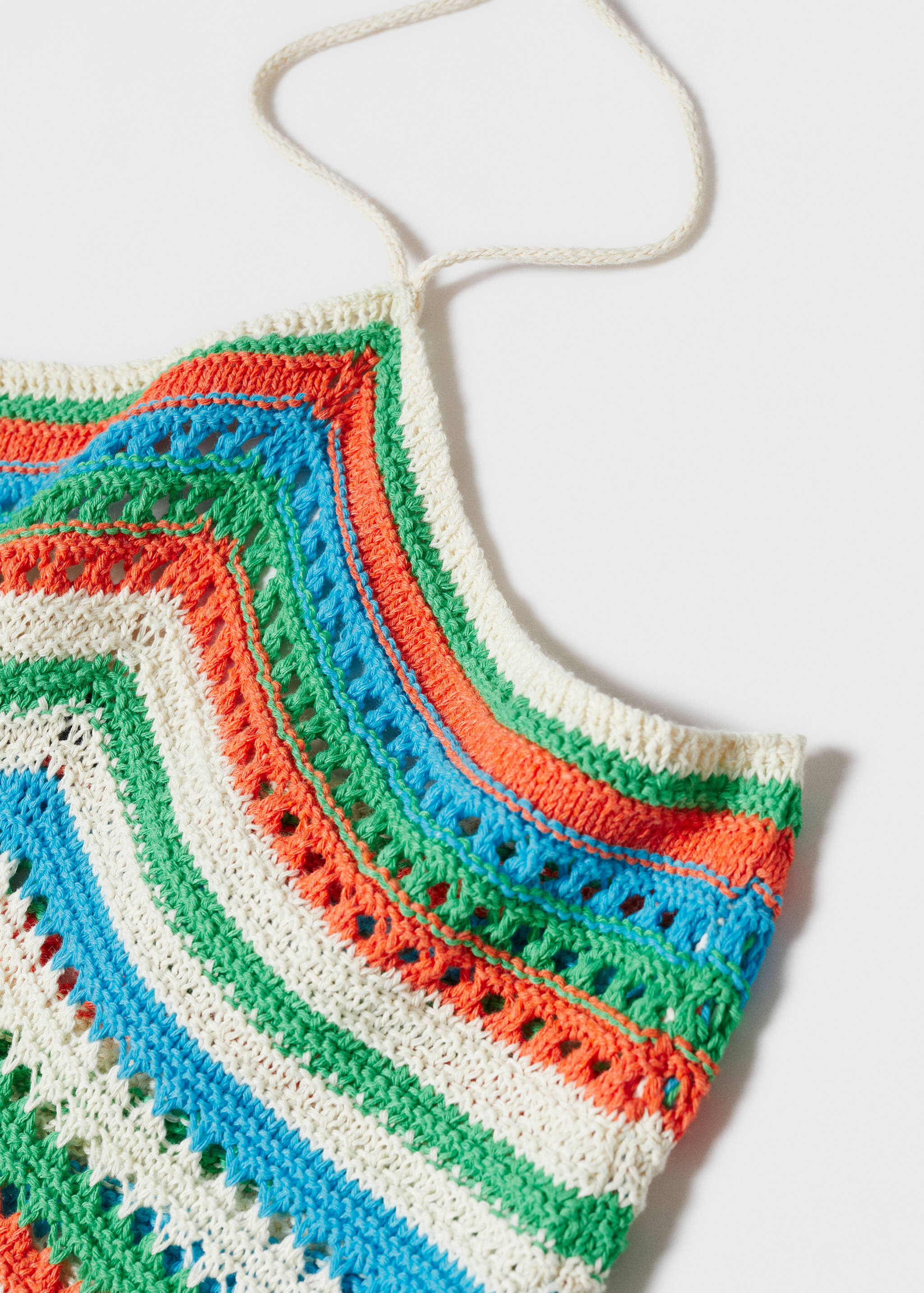 Vestido crochet cuello halter - Detalle del artículo 8