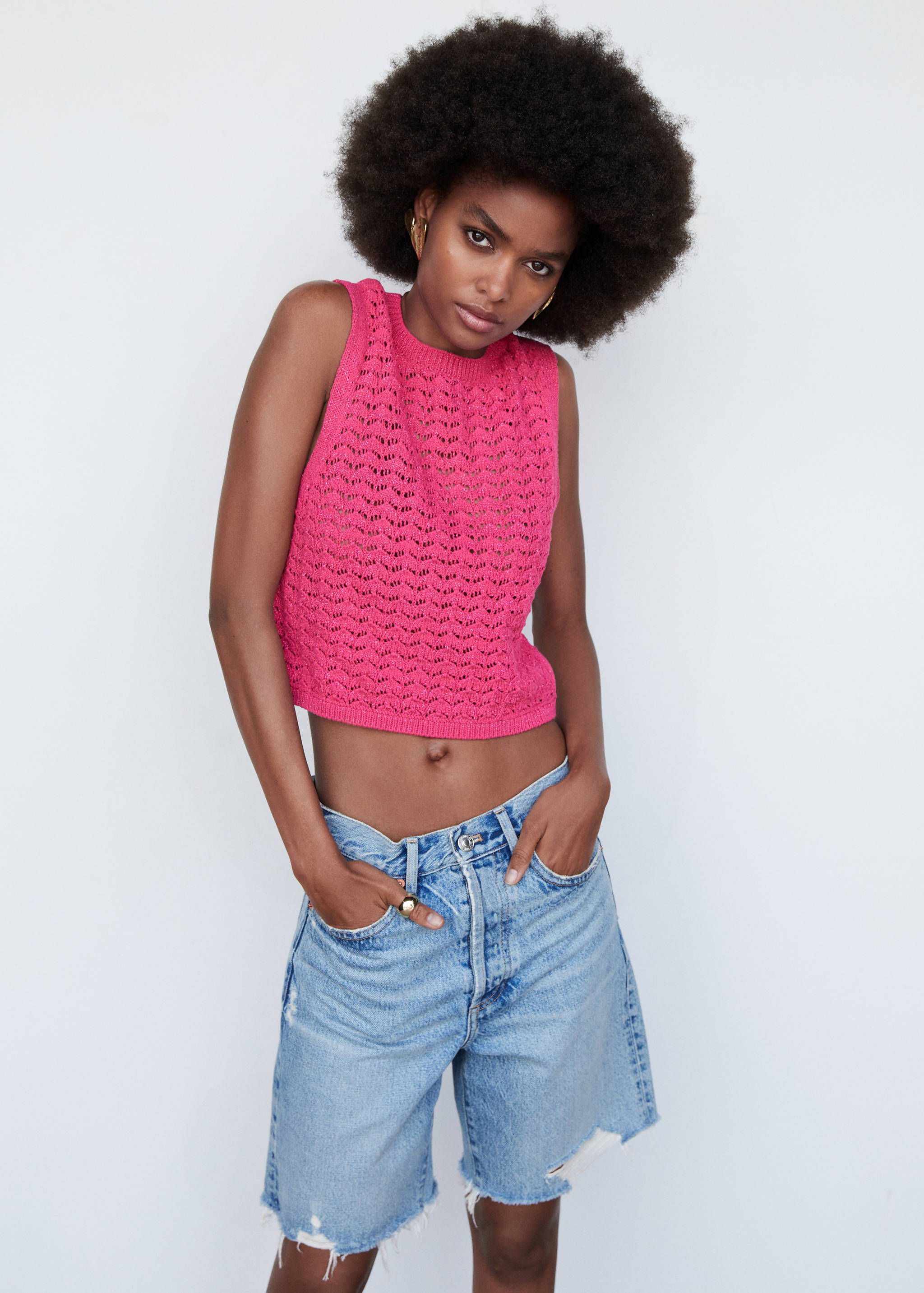 Crop top crochet - Plan moyen