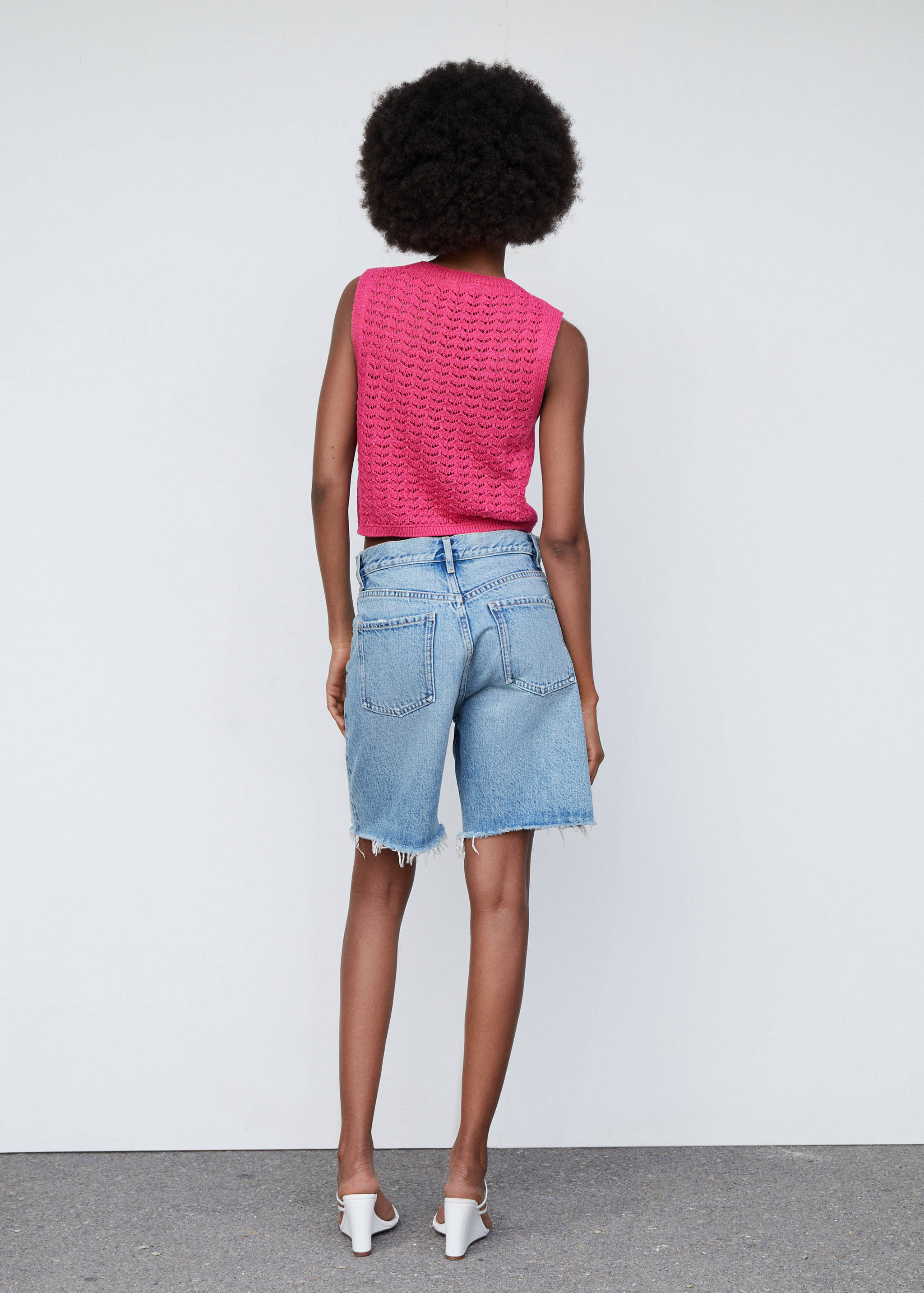 Crop top crochet - Verso de l’article