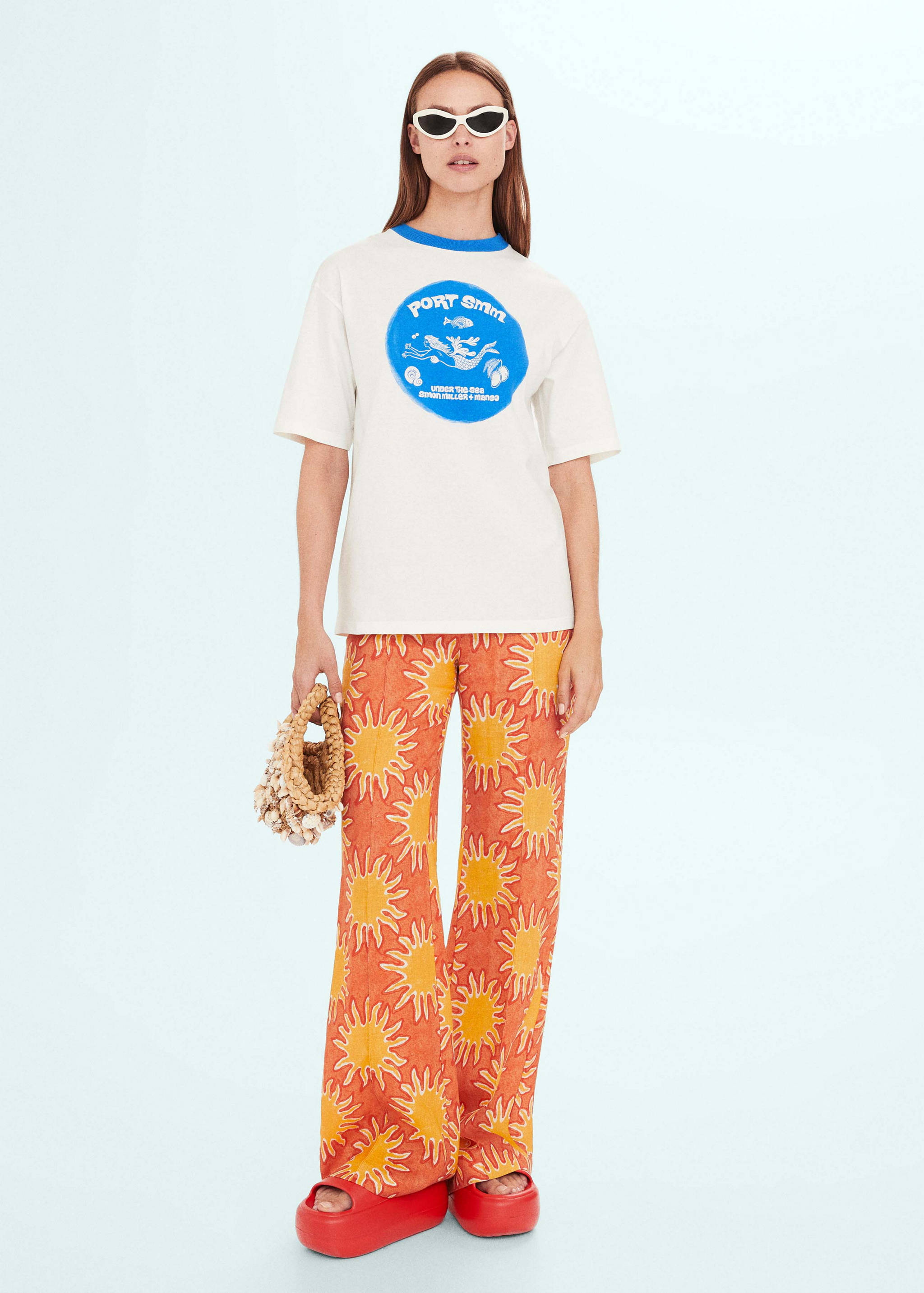 Camiseta oversize estampada - Plano general